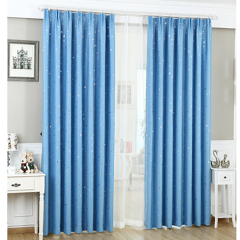 Unique Star Pattern Bedroom Curtain Living Room Window Curtain with Hooks, Size: 100 x 135cm - Baby Blue
Unique Star Pattern Bedroom Curtain Living Room Window Curtain with Hooks, Size: 100 x 135cm - Baby Blue