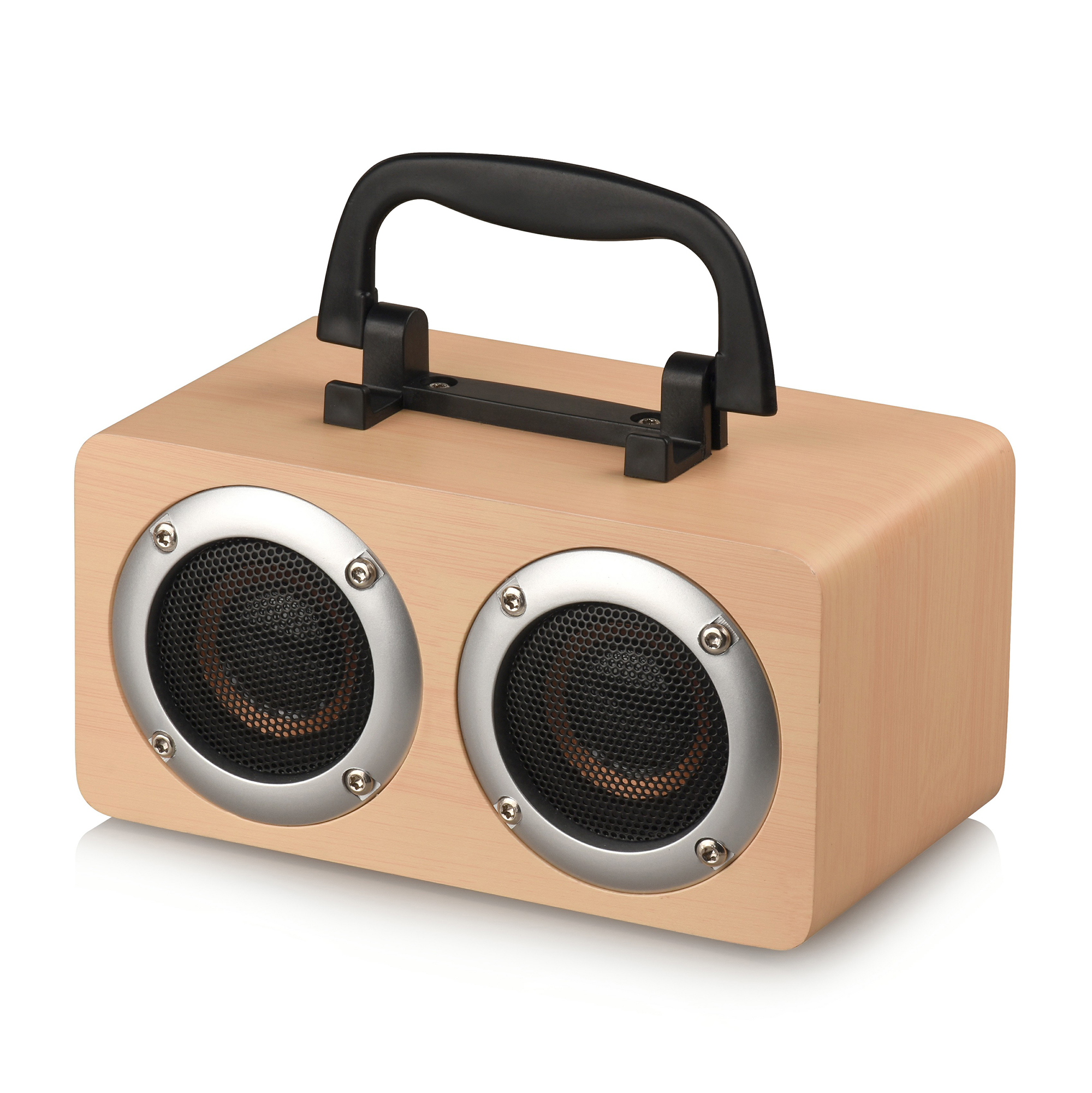 W5B Wood Surface Portable Wireless Bluetooth Speaker HD HiFi Sound Box with Handle Phone Holder - Yellow, iPhone 12 mini
W5B Wood Surface Portable Wireless Bluetooth Speaker HD HiFi Sound Box with Handle Phone Holder - Yellow, iPhone 12 mini