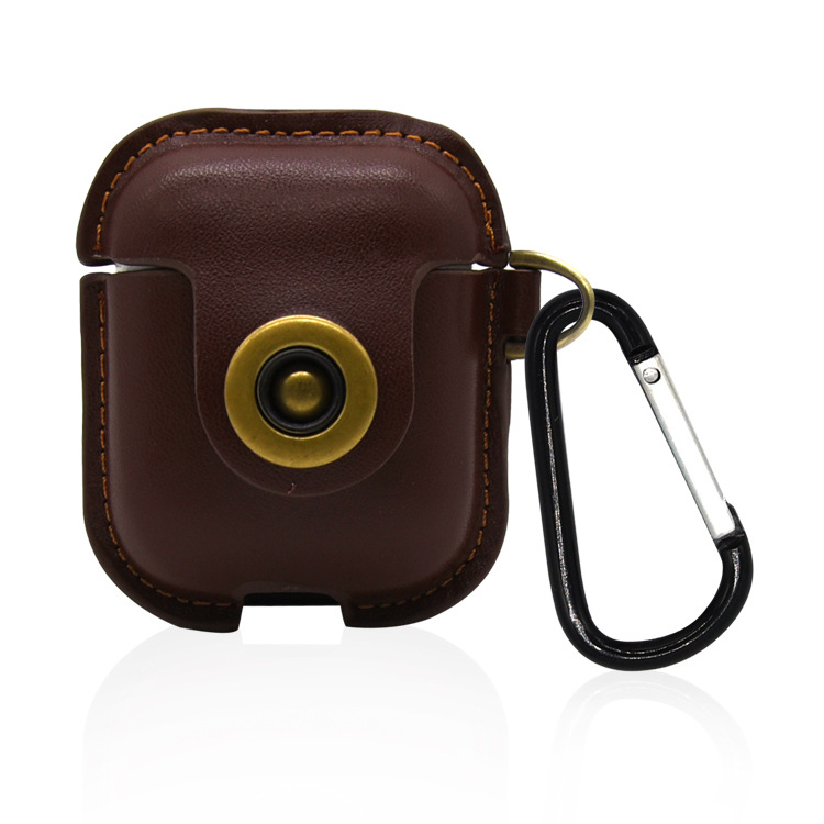 Premium Leather Protective Cover with Hook Keychain for Apple AirPods with Charging Case (2016) - Brown, Apple AirPods with Charging Case (2016)
Premium Leather Protective Cover with Hook Keychain for Apple AirPods with Charging Case (2016) - Brown, Apple AirPods with Charging Case (2016)