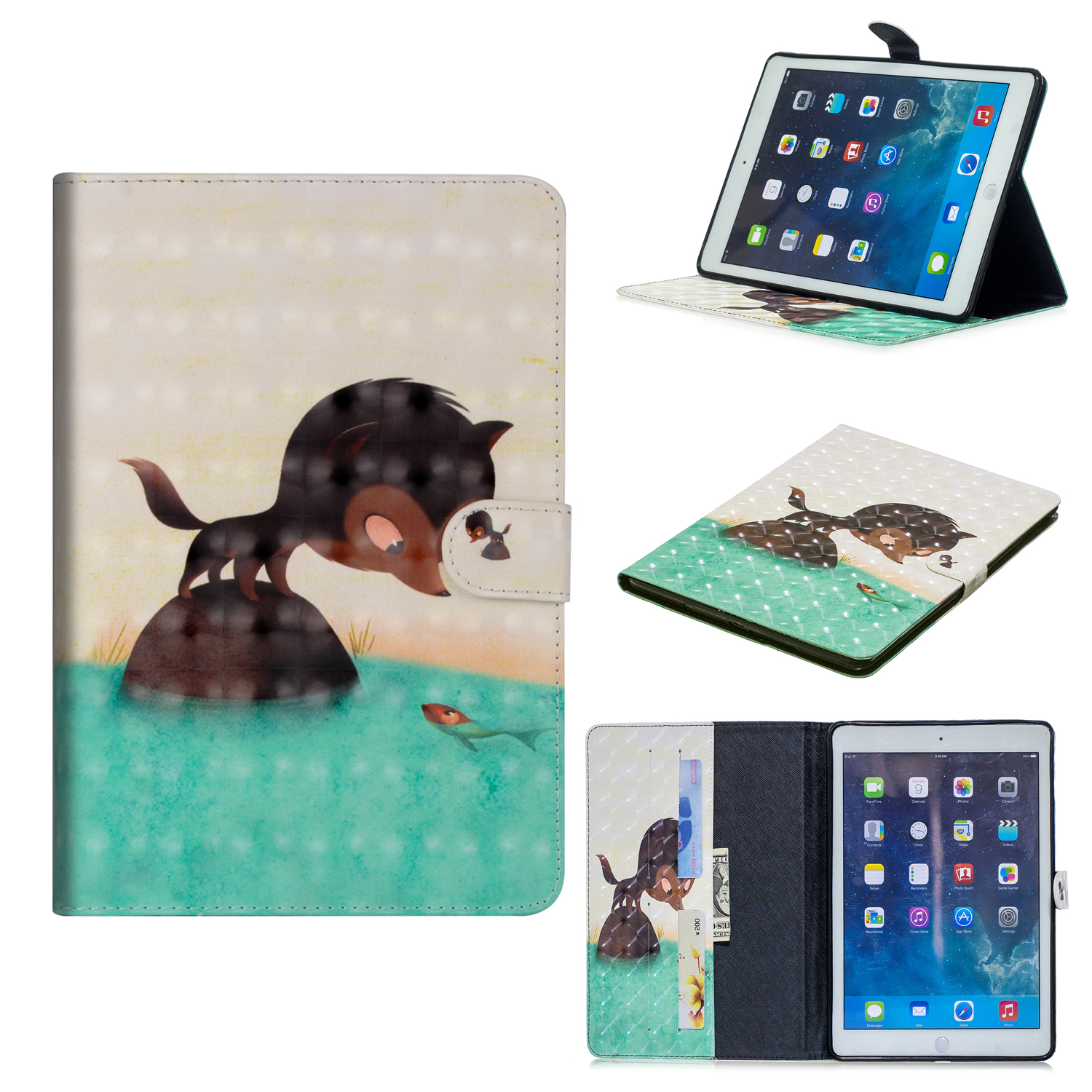 Pattern Printe Light Spot Decor Wallet Stand Кожаный Умный Чехол Для IPad 9,7-дюймовый (2018) - Лиса И Рыба, iPad 9.7-inch (2018)
Pattern Printe Light Spot Decor Wallet Stand Кожаный Умный Чехол Для IPad 9,7-дюймовый (2018) - Лиса И Рыба, iPad 9.7-inch (2018)