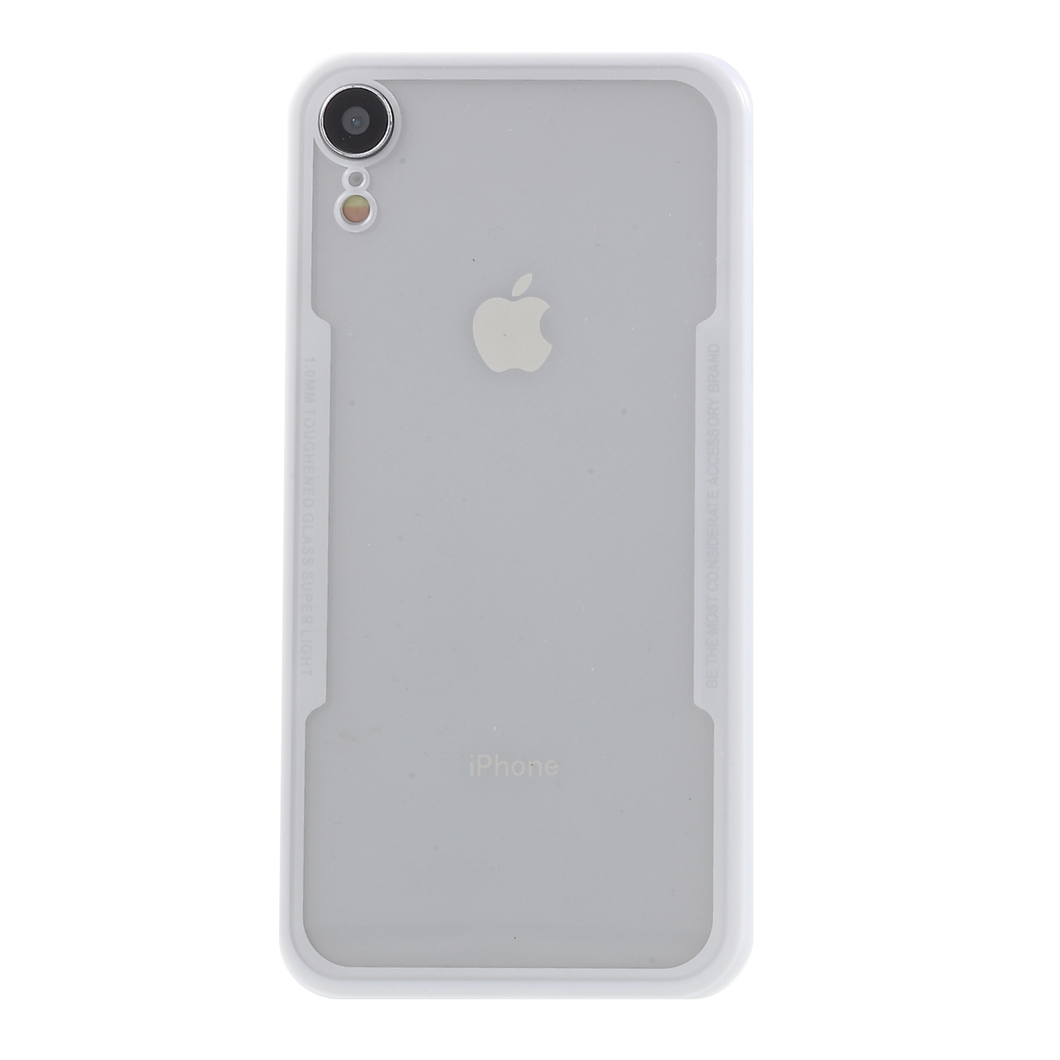 Clear Acrylic Back + Silicone Frame Hybrid Phone Casing for iPhone XR 6.1 inch - White, iPhone XR 6.1 inch
Clear Acrylic Back + Silicone Frame Hybrid Phone Casing for iPhone XR 6.1 inch - White, iPhone XR 6.1 inch