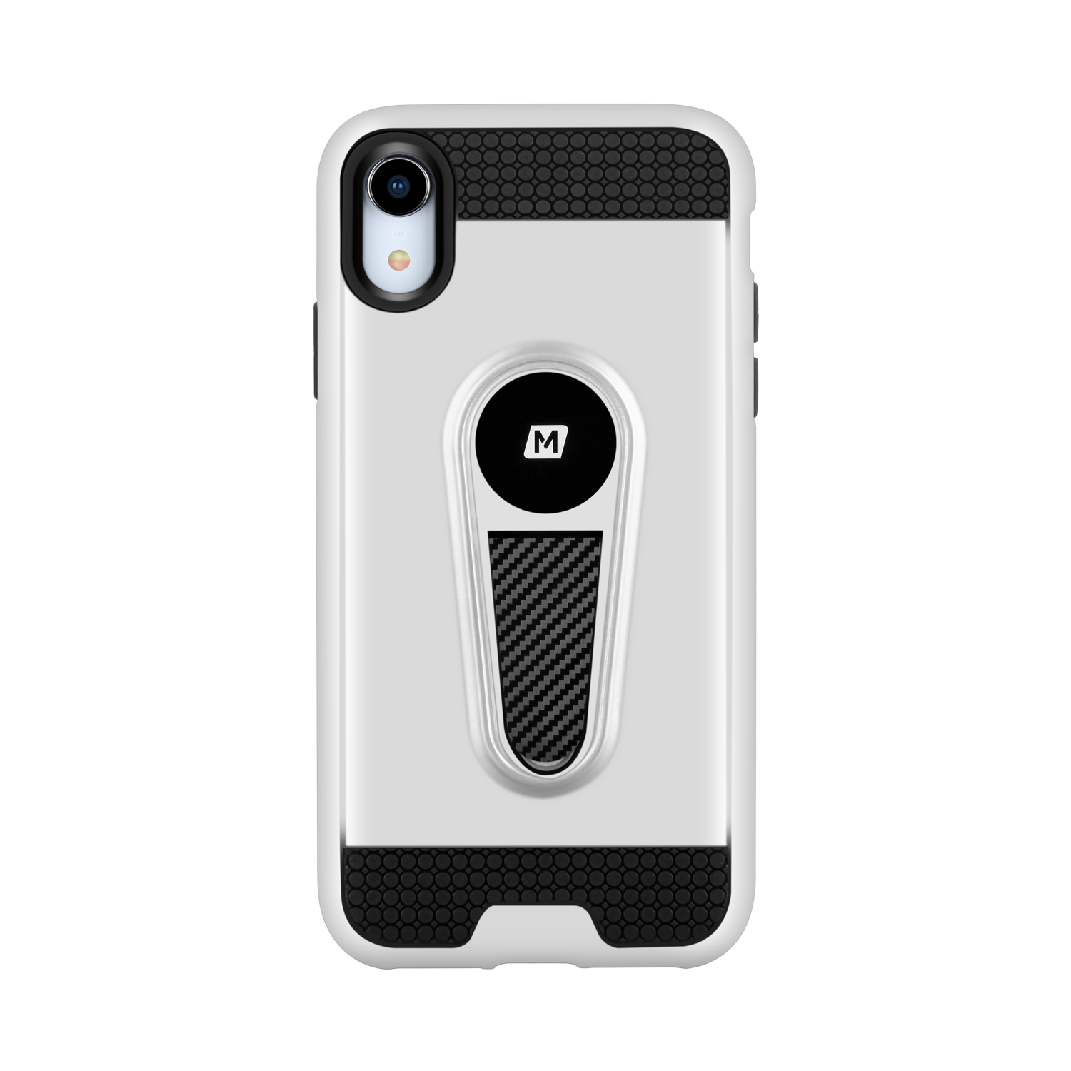 MOMAX PC TPU Hybrid Phone Cover with Kickstand for iPhone XR 6.1 inch - Silver, iPhone XR 6.1 inch
MOMAX PC TPU Hybrid Phone Cover with Kickstand for iPhone XR 6.1 inch - Silver, iPhone XR 6.1 inch