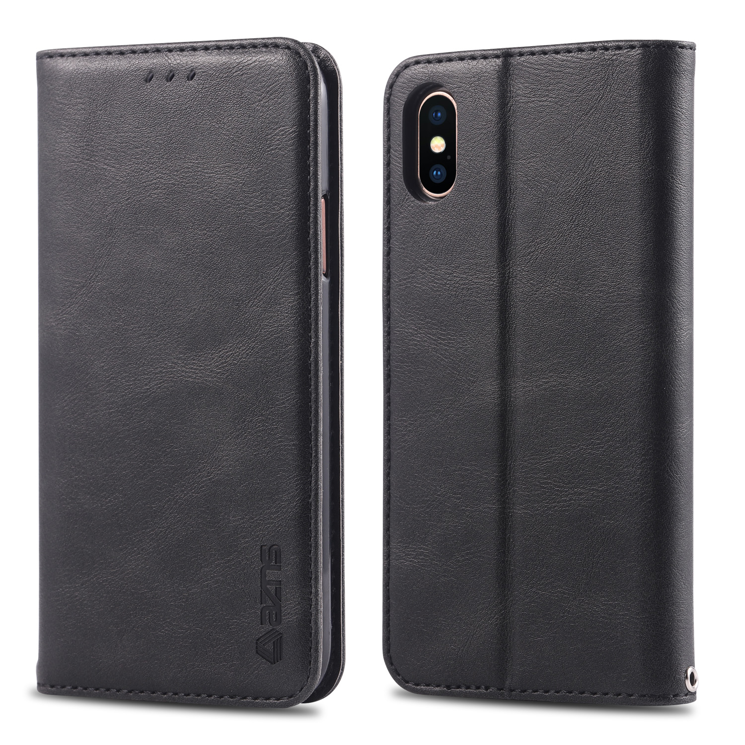 AZNS Retro Style PU Leather Protective Mobile Case for iPhone XS / X 5.8 inch - Black, iPhone XS 5.8 inch
AZNS Retro Style PU Leather Protective Mobile Case for iPhone XS / X 5.8 inch - Black, iPhone XS 5.8 inch