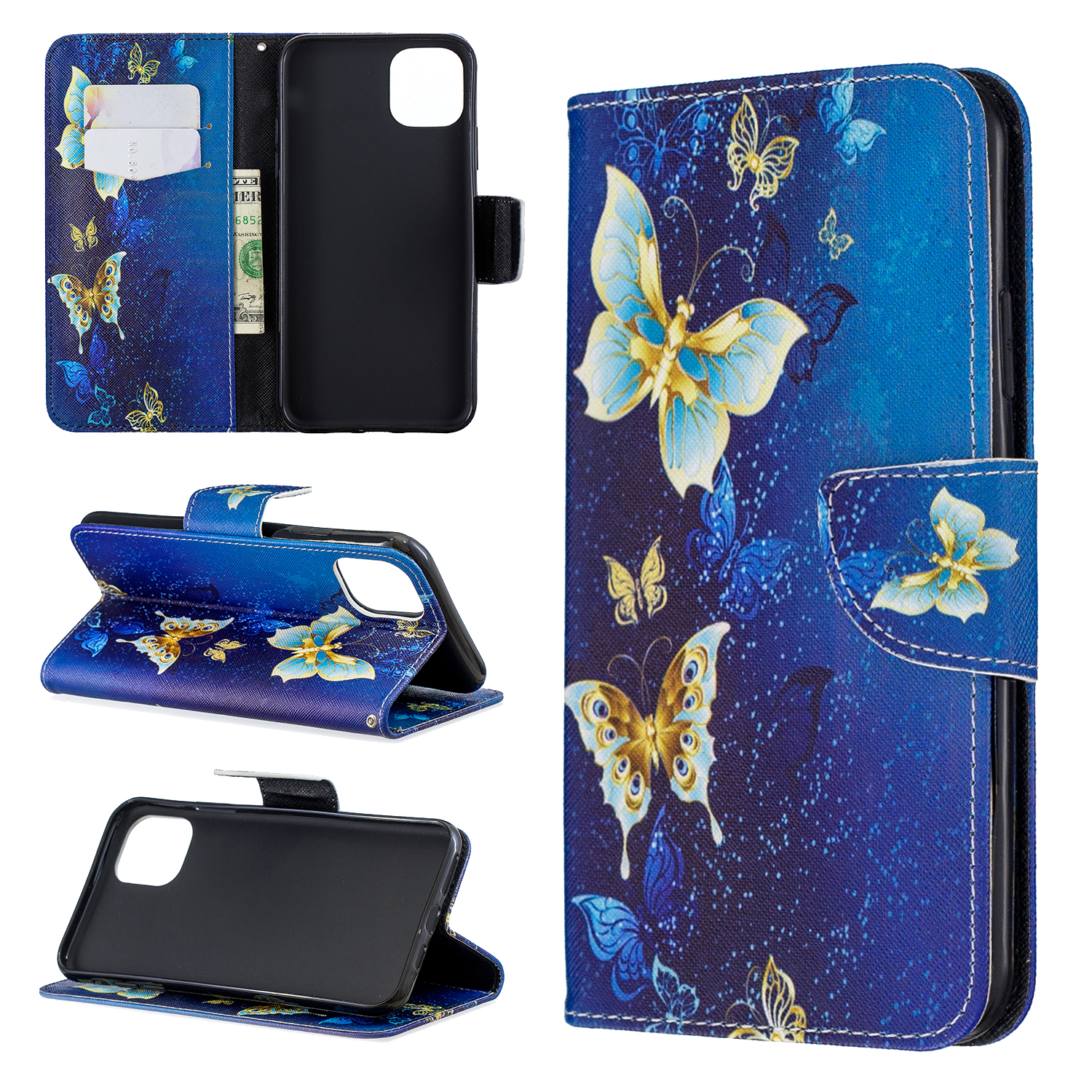 Cross Texture Pattern Photion Wallet Stand Кожаный Чехол Для IPhone 11 Pro Max 6,5 Дюйма (2019) - Золотые Бабочки, iPhone 11 Pro Max 6.5 inch
Cross Texture Pattern Photion Wallet Stand Кожаный Чехол Для IPhone 11 Pro Max 6,5 Дюйма (2019) - Золотые Бабочки, iPhone 11 Pro Max 6.5 inch