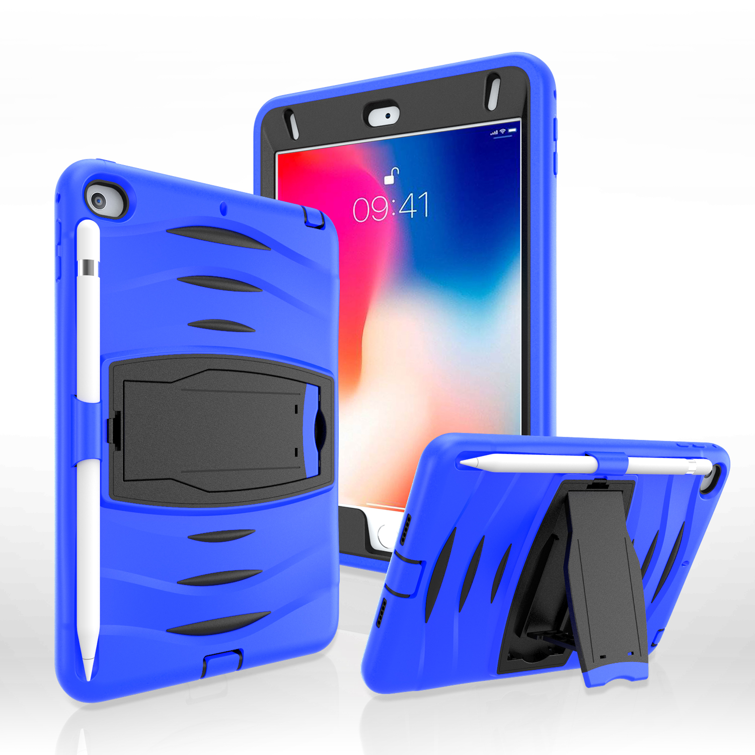 Rugged Impact Resistant Kickstand PC + Silicone Tablet Cover for iPad mini (2019) 7.9 inch - Blue, iPad mini (2019) 7.9 inch
Rugged Impact Resistant Kickstand PC + Silicone Tablet Cover for iPad mini (2019) 7.9 inch - Blue, iPad mini (2019) 7.9 inch