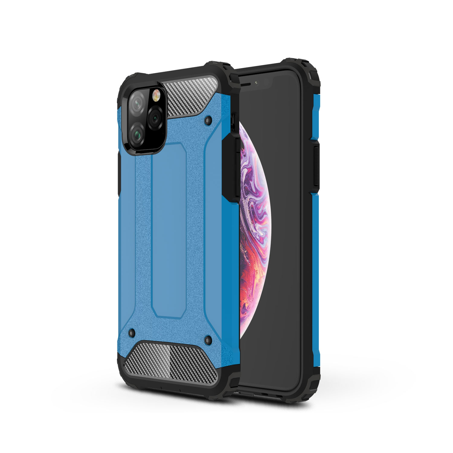 Пластик Armor Guard + TPU Гибридный Телефон Телефона Для Iphone 11 Pro 5,8 Дюйма (2019) - Синий, iPhone 11 Pro 5.8 inch
Пластик Armor Guard + TPU Гибридный Телефон Телефона Для Iphone 11 Pro 5,8 Дюйма (2019) - Синий, iPhone 11 Pro 5.8 inch