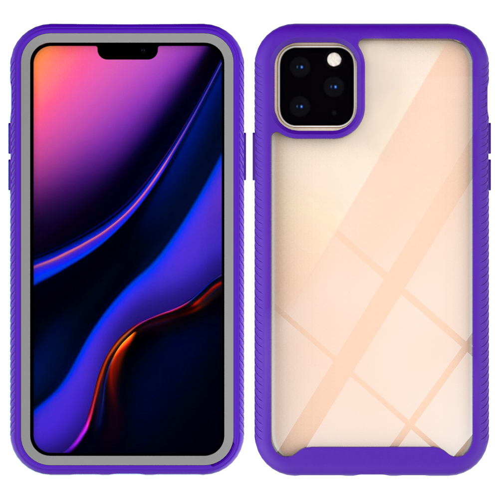 Shockproof Drop-proof Clear Phone Case Hybrid Shell for iPhone 11 Pro Max 6.5 inch (2019) - Purple, iPhone 11 Pro Max 6.5 inch
Shockproof Drop-proof Clear Phone Case Hybrid Shell for iPhone 11 Pro Max 6.5 inch (2019) - Purple, iPhone 11 Pro Max 6.5 inch