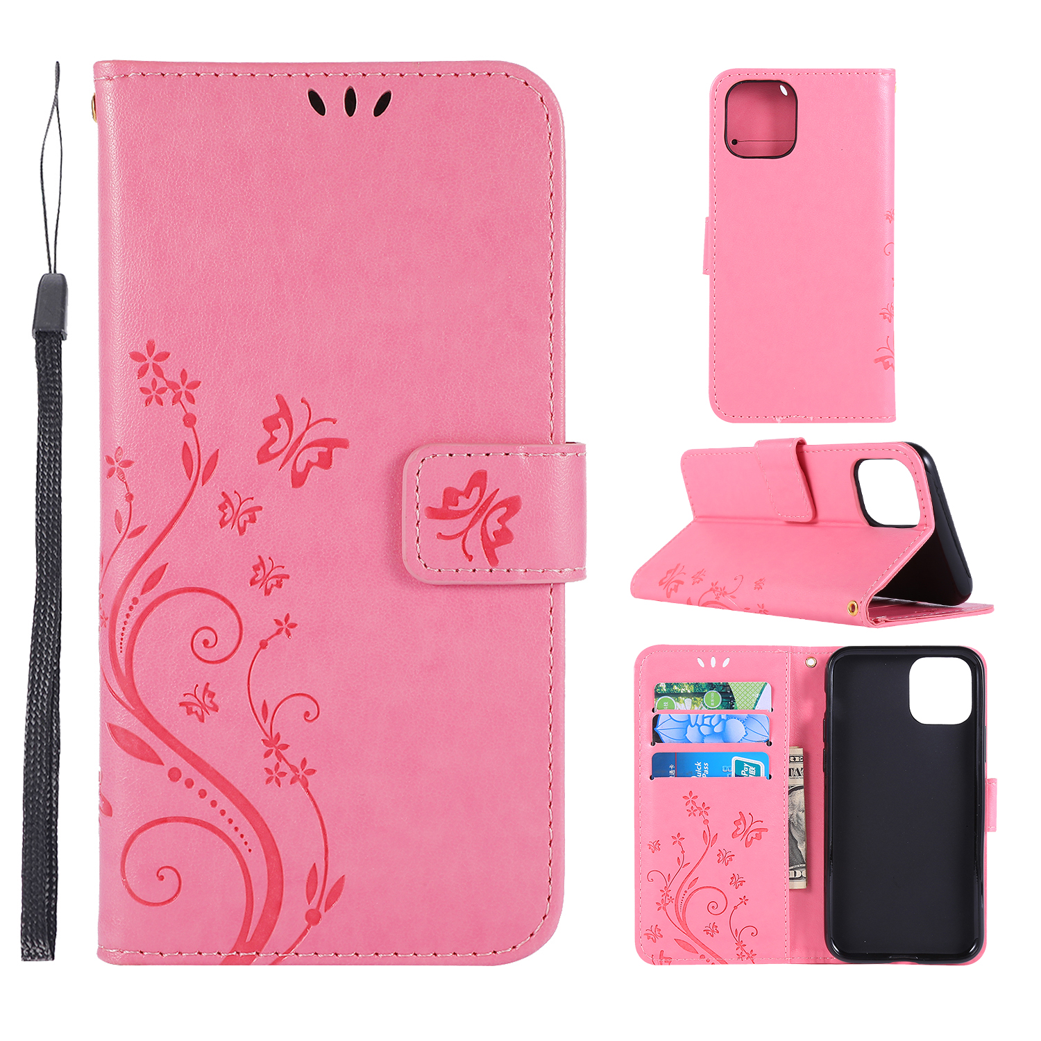 Imprint Butterfly Flowers Leather Mobile Phone Shell for iPhone 11 Pro Max 6.5 inch (2019) - Rose, iPhone 11 Pro Max 6.5 inch
Imprint Butterfly Flowers Leather Mobile Phone Shell for iPhone 11 Pro Max 6.5 inch (2019) - Rose, iPhone 11 Pro Max 6.5 inch