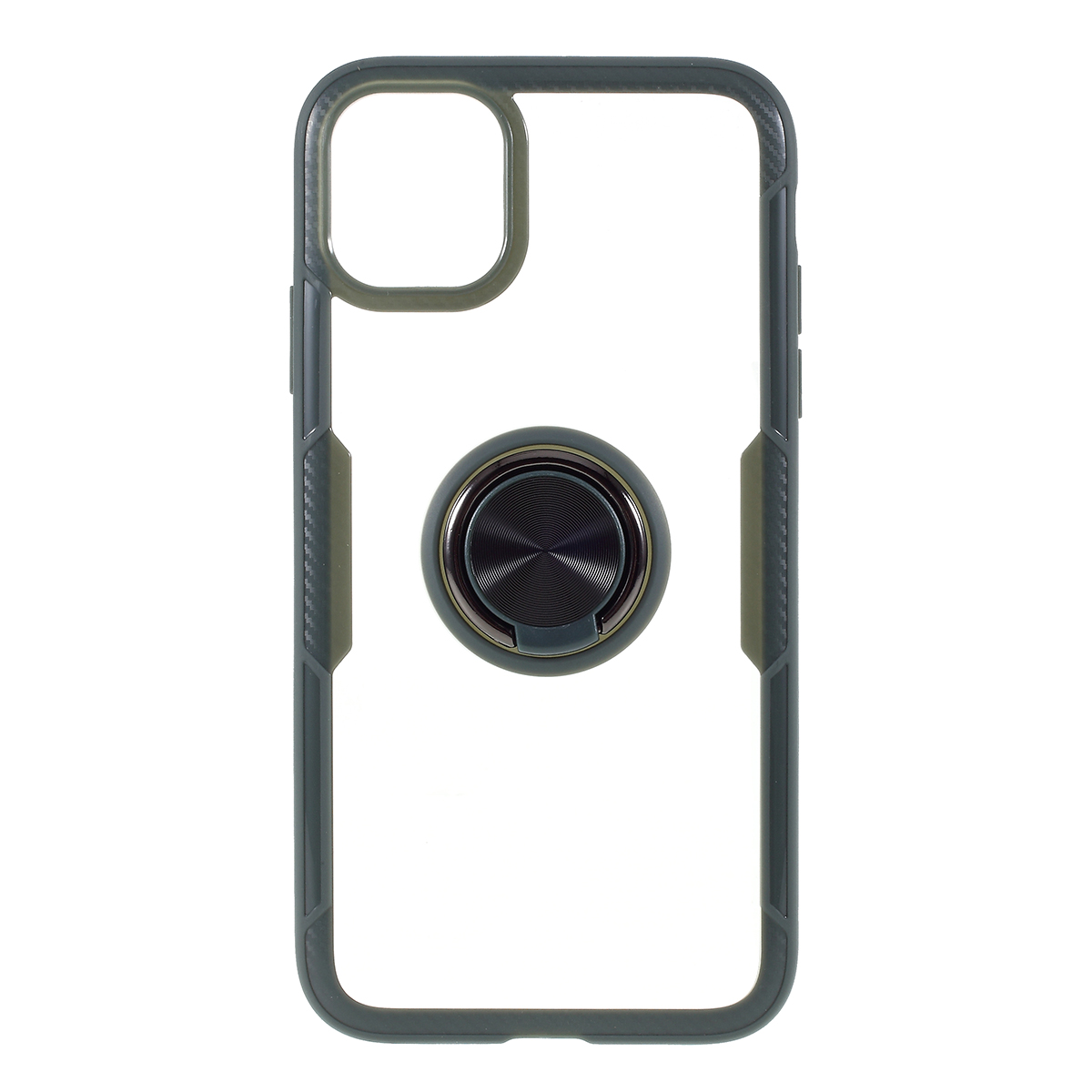 Clear Finger Ring Kickstand TPU + PC + Metal Back Case Shell for iPhone 11 6.1 inch - Blue/Black, iPhone 11 6.1 inch
Clear Finger Ring Kickstand TPU + PC + Metal Back Case Shell for iPhone 11 6.1 inch - Blue/Black, iPhone 11 6.1 inch