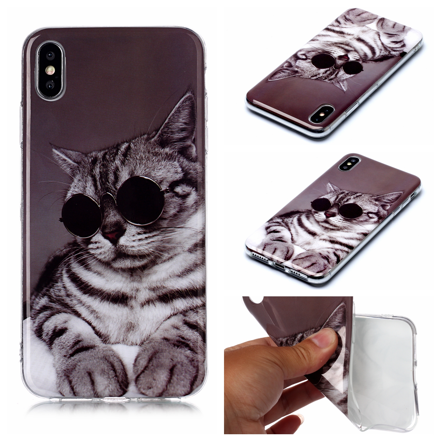 Pattern Printing IMD TPU Case for iPhone XS Max 6.5 inch - Cat Wearing Glasses, iPhone XS Max 6.5 inch
Pattern Printing IMD TPU Case for iPhone XS Max 6.5 inch - Cat Wearing Glasses, iPhone XS Max 6.5 inch
