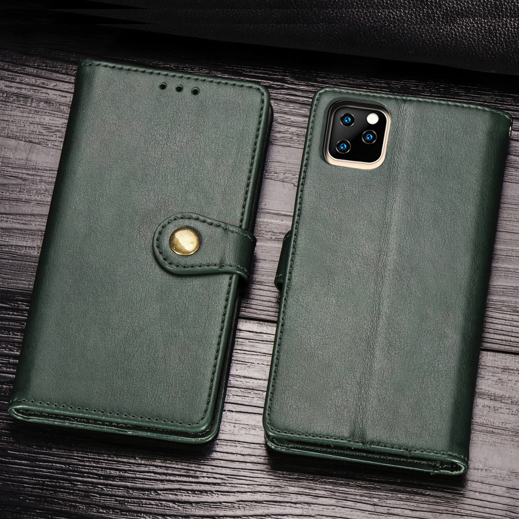 Wallet Leather Stand Case for iPhone 11 Pro Max 6.5 inch (2019) - Army Green, iPhone 11 Pro Max 6.5 inch
Wallet Leather Stand Case for iPhone 11 Pro Max 6.5 inch (2019) - Army Green, iPhone 11 Pro Max 6.5 inch