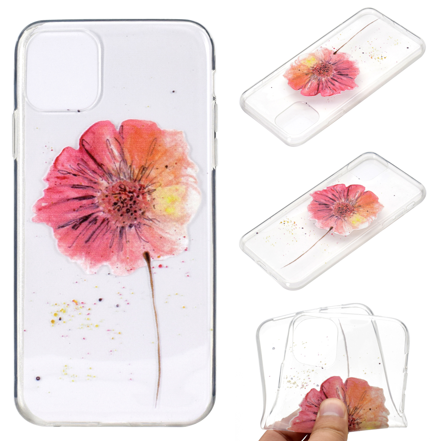 Pattern Printing TPU Phone Cover Case for iPhone 11 6.1 inch (2019) - Vivid Flower, iPhone 11 6.1 inch
Pattern Printing TPU Phone Cover Case for iPhone 11 6.1 inch (2019) - Vivid Flower, iPhone 11 6.1 inch