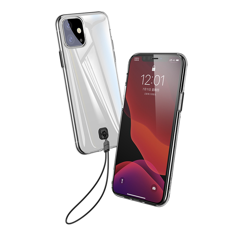 BASEUS Clear TPU Phone Protective Case with Strap for Apple iPhone 11 6.1 inch (2019) - Transparent Black, iPhone 11 6.1 inch
BASEUS Clear TPU Phone Protective Case with Strap for Apple iPhone 11 6.1 inch (2019) - Transparent Black, iPhone 11 6.1 inch