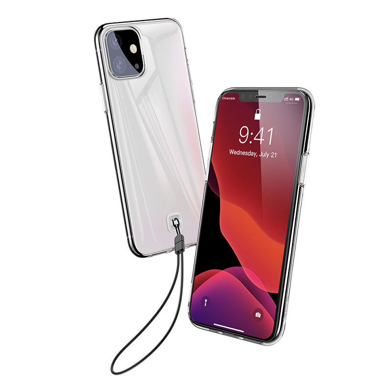 BASEUS Clear TPU Phone Protective Case with Strap for Apple iPhone 11 6.1 inch (2019) - Transparent, iPhone 11 6.1 inch
BASEUS Clear TPU Phone Protective Case with Strap for Apple iPhone 11 6.1 inch (2019) - Transparent, iPhone 11 6.1 inch