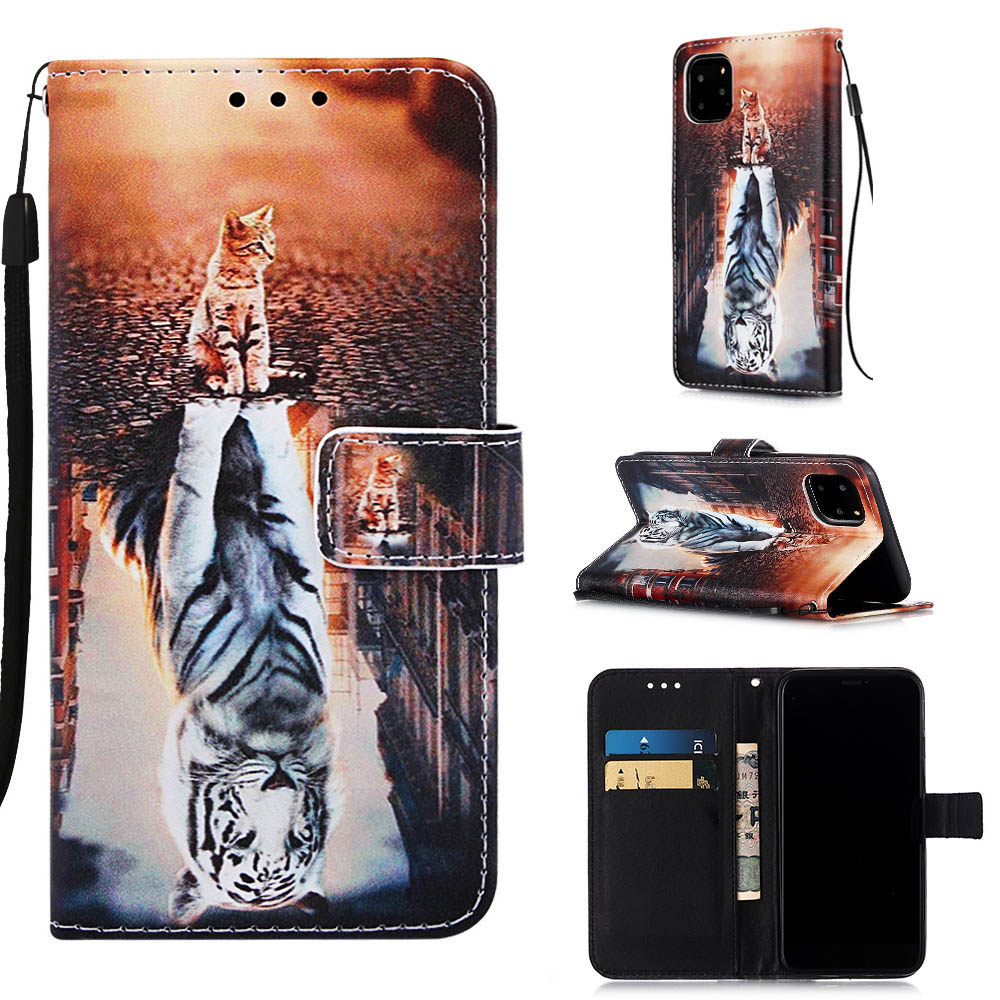 Pattern Printing Leather Wallet Case for iPhone 11 Pro 5.8 inch (2019) - Cat and Reflection in Water, iPhone 11 Pro 5.8 inch
Pattern Printing Leather Wallet Case for iPhone 11 Pro 5.8 inch (2019) - Cat and Reflection in Water, iPhone 11 Pro 5.8 inch