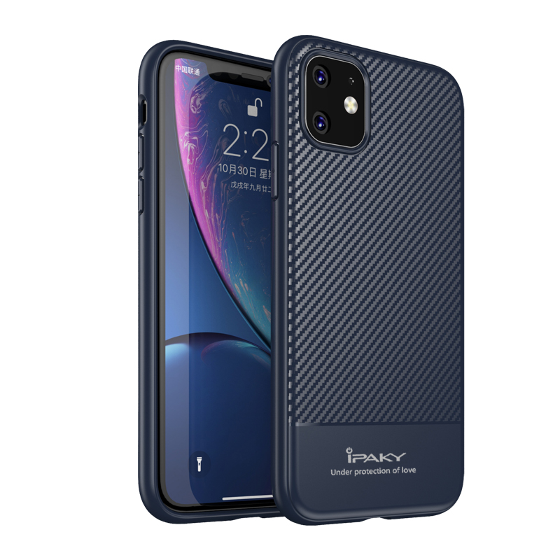 IPAKY Carbon Fiber Texture TPU Cover Shell for iPhone 11 6.1 inch (2019) - Blue, iPhone 11 6.1 inch
IPAKY Carbon Fiber Texture TPU Cover Shell for iPhone 11 6.1 inch (2019) - Blue, iPhone 11 6.1 inch