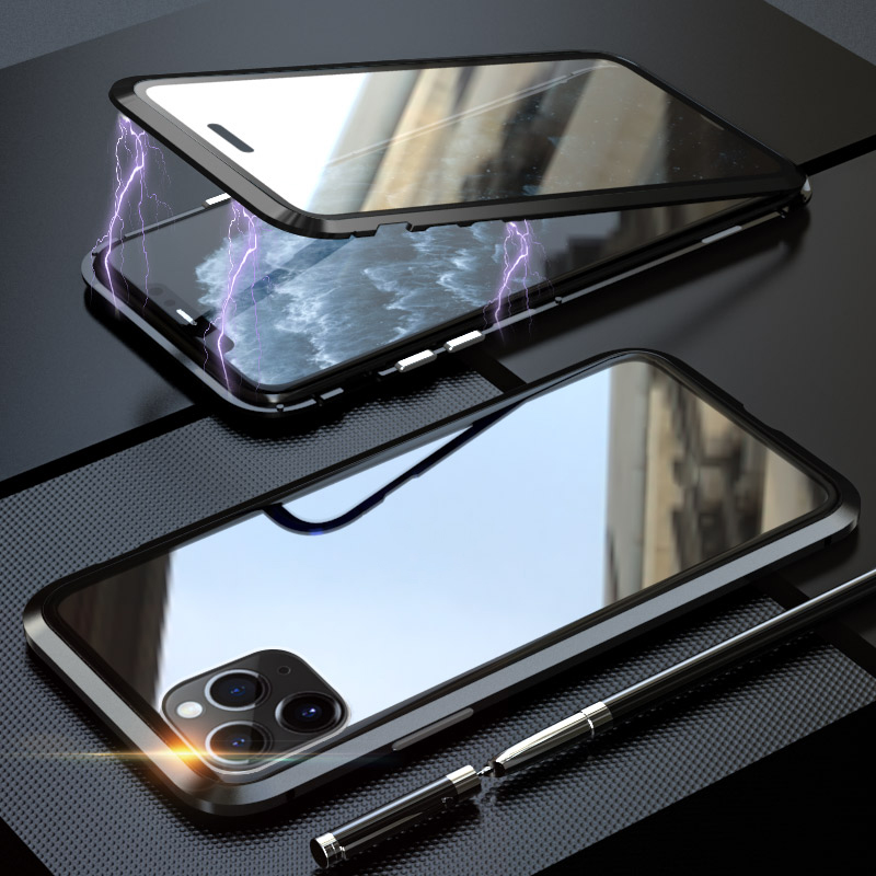 LUPHI Magnetic Installation Metal Frame + Tempered Glass Protective Shell for iPhone 11 Pro Max 6.5-inch - Black, iPhone 11 Pro Max 6.5 inch
LUPHI Magnetic Installation Metal Frame + Tempered Glass Protective Shell for iPhone 11 Pro Max 6.5-inch - Black, iPhone 11 Pro Max 6.5 inch