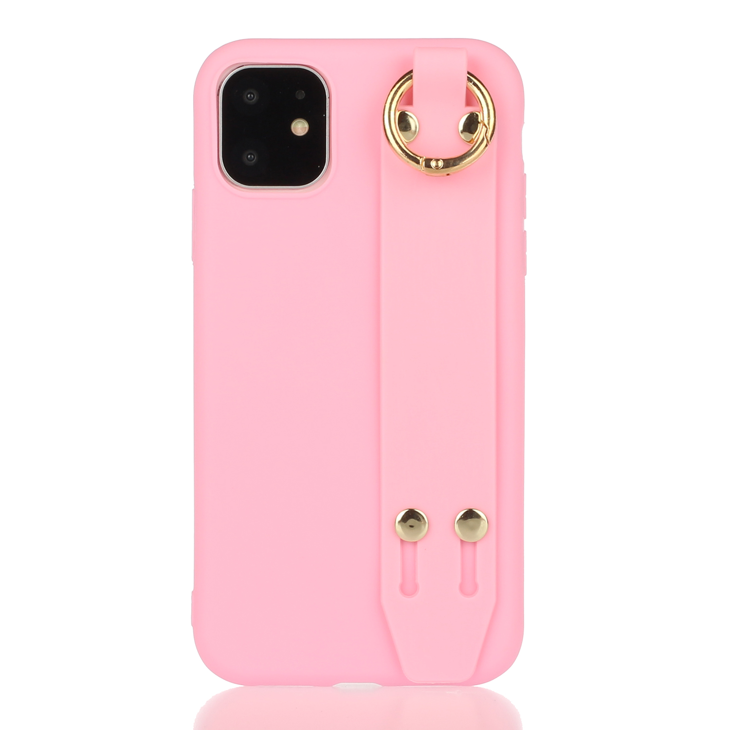 Matte Hand Strap Stand TPU Protective Phone Case for iPhone 11 6.1-inch - Pink, iPhone 11 6.1 inch
Matte Hand Strap Stand TPU Protective Phone Case for iPhone 11 6.1-inch - Pink, iPhone 11 6.1 inch