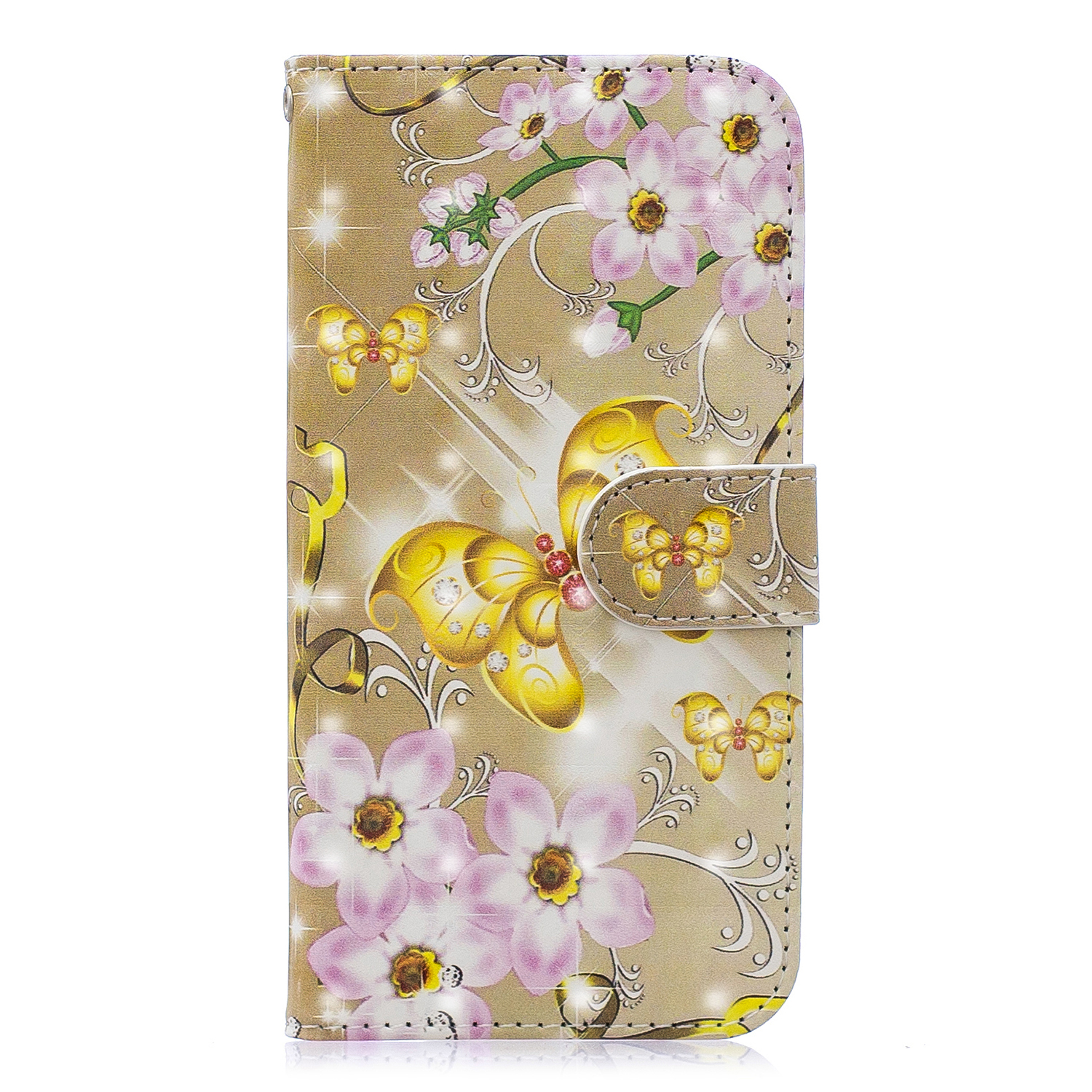 Light Spot Decor Pattern Printing Wallet Leather Phone Cover for iPhone 11 Pro 5.8-inch - Gold Butterfly and Flower, iPhone 11 Pro 5.8 inch
Light Spot Decor Pattern Printing Wallet Leather Phone Cover for iPhone 11 Pro 5.8-inch - Gold Butterfly and Flower, iPhone 11 Pro 5.8 inch