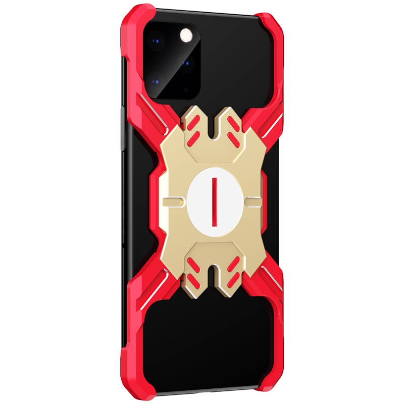 Heroes Series Bumper Frame for iPhone 11 Pro Max 6.5 inch Hollow X-Shaped Metal Bumper Casing - Red/Gold, iPhone 11 Pro Max 6.5 inch
Heroes Series Bumper Frame for iPhone 11 Pro Max 6.5 inch Hollow X-Shaped Metal Bumper Casing - Red/Gold, iPhone 11 Pro Max 6.5 inch