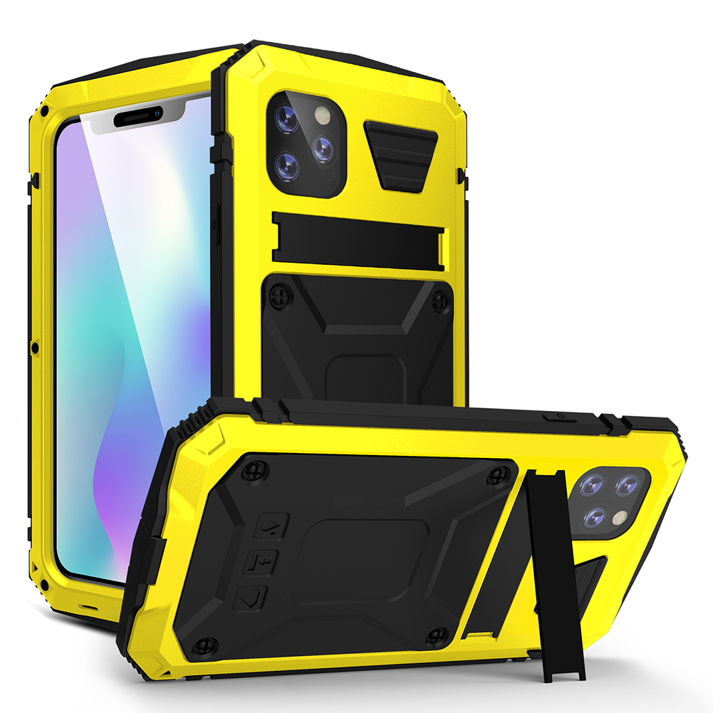 Tank Series Full Protection Kickstand Metal Frame Phone Case for iPhone 11 Pro 5.8 inch - Yellow, iPhone 11 Pro 5.8 inch
Tank Series Full Protection Kickstand Metal Frame Phone Case for iPhone 11 Pro 5.8 inch - Yellow, iPhone 11 Pro 5.8 inch