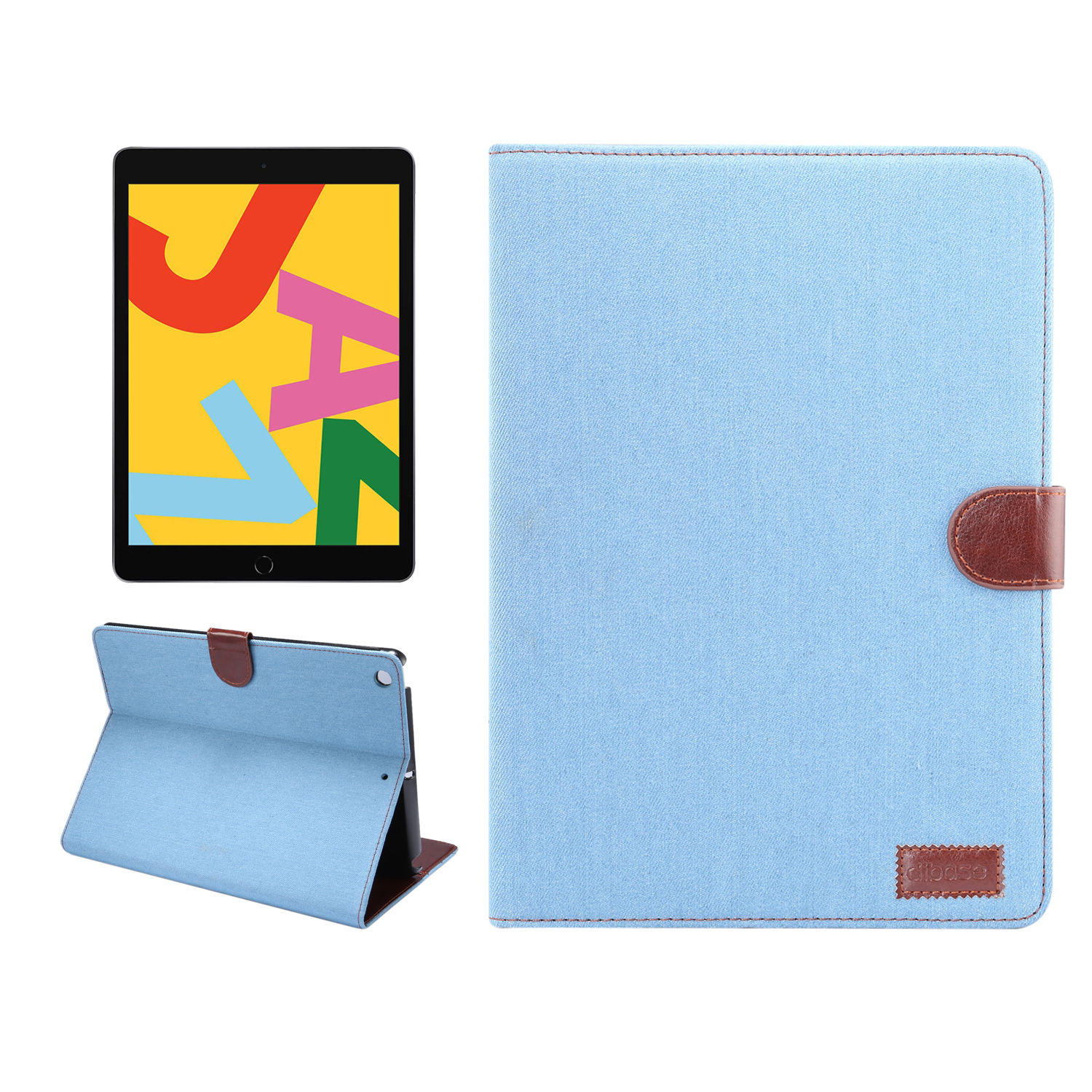 Jeans Cloth Leather + PC Wallet Stand Tablet Case for iPad 10.2 (2021)/(2020)/(2019) - Baby Blue, iPad 10.2 (2020)
Jeans Cloth Leather + PC Wallet Stand Tablet Case for iPad 10.2 (2021)/(2020)/(2019) - Baby Blue, iPad 10.2 (2020)