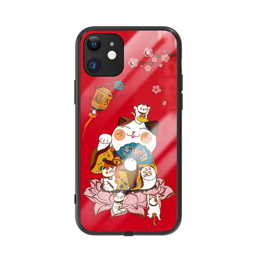 KINGXBAR Palace Series Incoming Call Flash TPU Tempered Glass Case with Crystals Decor for iPhone 11 6.1 inch - Red, iPhone 11 6.1 inch
KINGXBAR Palace Series Incoming Call Flash TPU Tempered Glass Case with Crystals Decor for iPhone 11 6.1 inch - Red, iPhone 11 6.1 inch