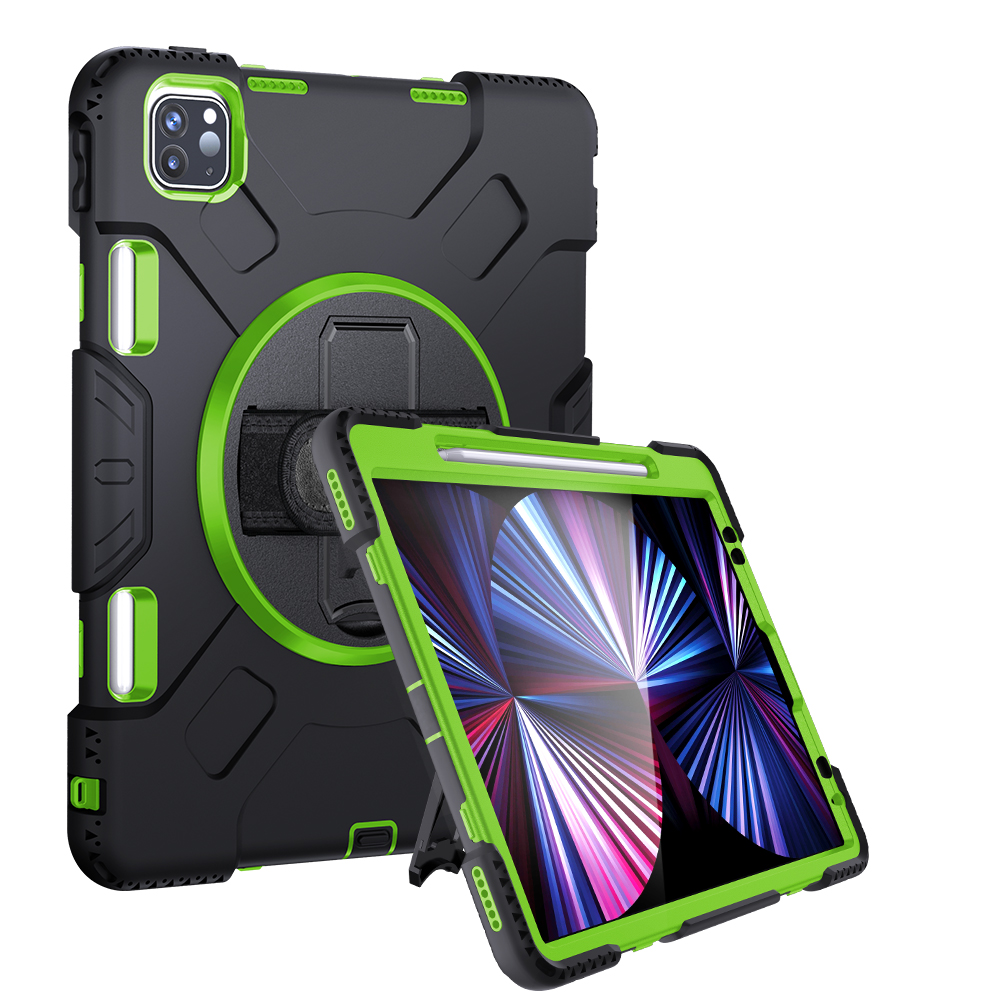 Kickstand PC + Silicone Hybrid Tablet Case with Hand Strap Shoulder Strap for iPad Pro 11-inch (2021)/(2020)/(2018) - Fruit Green/PC, iPad Pro 11-inch (2021)
Kickstand PC + Silicone Hybrid Tablet Case with Hand Strap Shoulder Strap for iPad Pro 11-inch (2021)/(2020)/(2018) - Fruit Green/PC, iPad Pro 11-inch (2021)