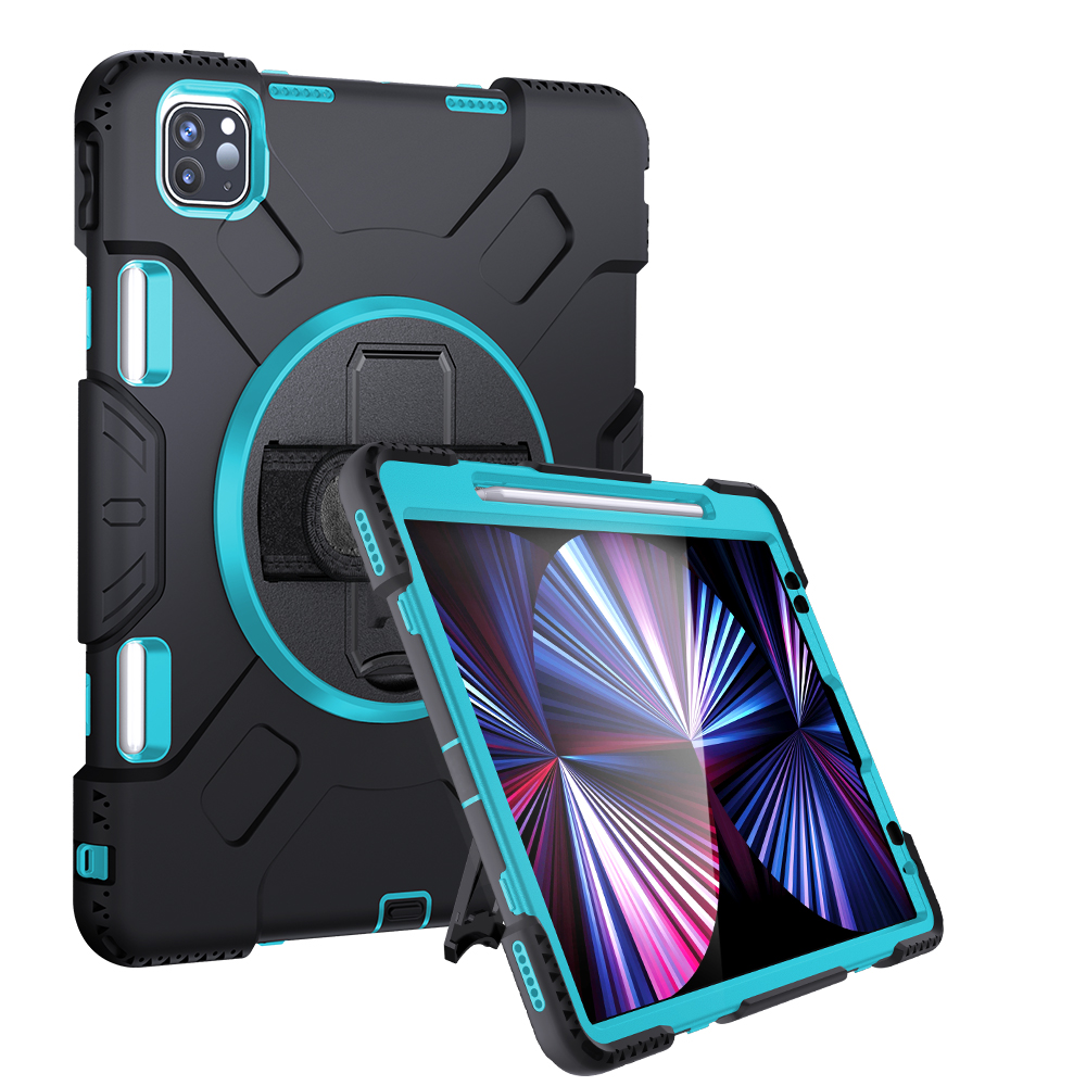 Kickstand PC + Silicone Hybrid Tablet Case with Hand Strap Shoulder Strap for iPad Pro 11-inch (2021)/(2020)/(2018) - Mint Green/PC, iPad Pro 11-inch (2021)
Kickstand PC + Silicone Hybrid Tablet Case with Hand Strap Shoulder Strap for iPad Pro 11-inch (2021)/(2020)/(2018) - Mint Green/PC, iPad Pro 11-inch (2021)