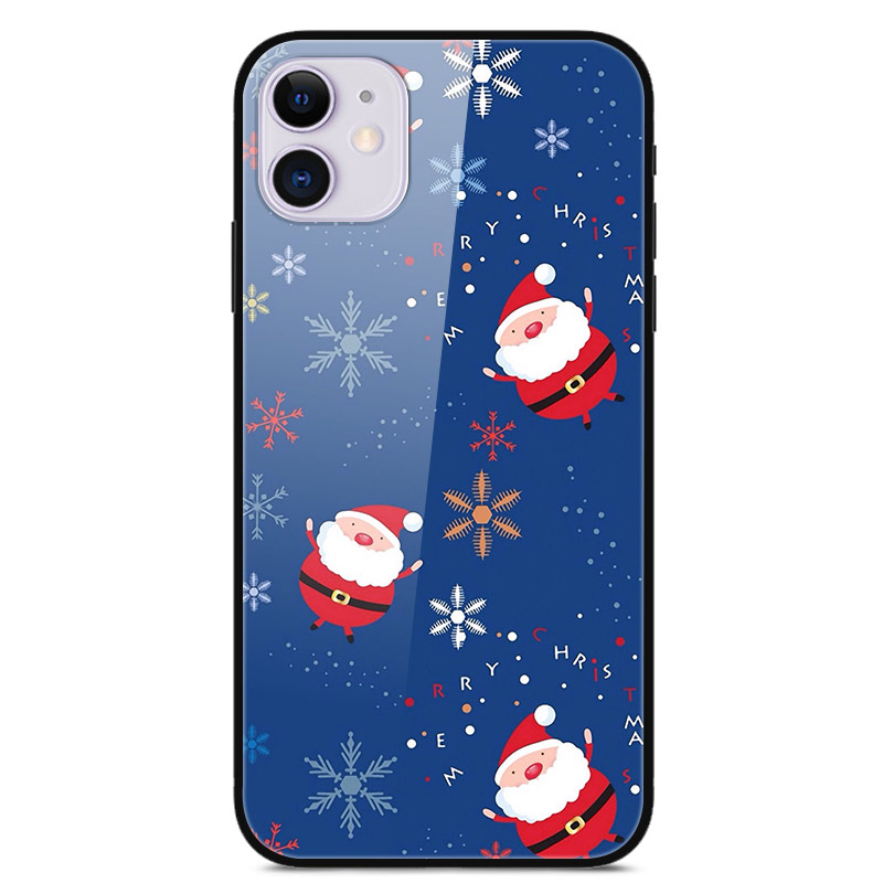 Рождественские Серии Стекло + ПК + TPU Combo Case Для IPhone 11 6,1 Дюйма - Санта-Клаус И Снежинка, iPhone 11 6.1 inch
Рождественские Серии Стекло + ПК + TPU Combo Case Для IPhone 11 6,1 Дюйма - Санта-Клаус И Снежинка, iPhone 11 6.1 inch