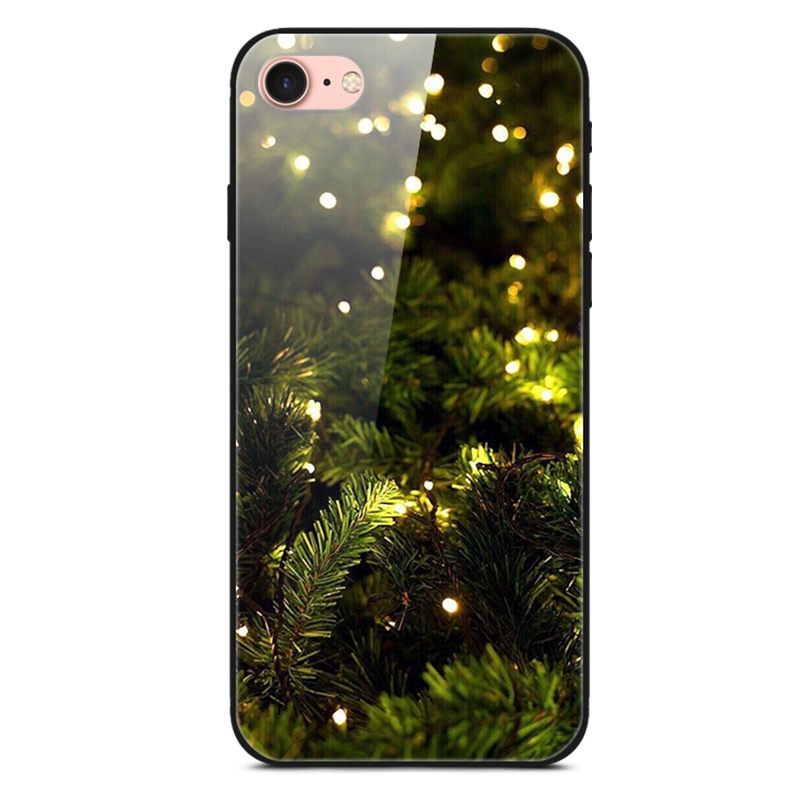 Christmas Series Glass + PC + TPU Hybrid Phone Shell for iPhone 8/7/iPhone SE 2 (2020) 4.7 inch - Leaves, iPhone 8 4.7 inch
Christmas Series Glass + PC + TPU Hybrid Phone Shell for iPhone 8/7/iPhone SE 2 (2020) 4.7 inch - Leaves, iPhone 8 4.7 inch