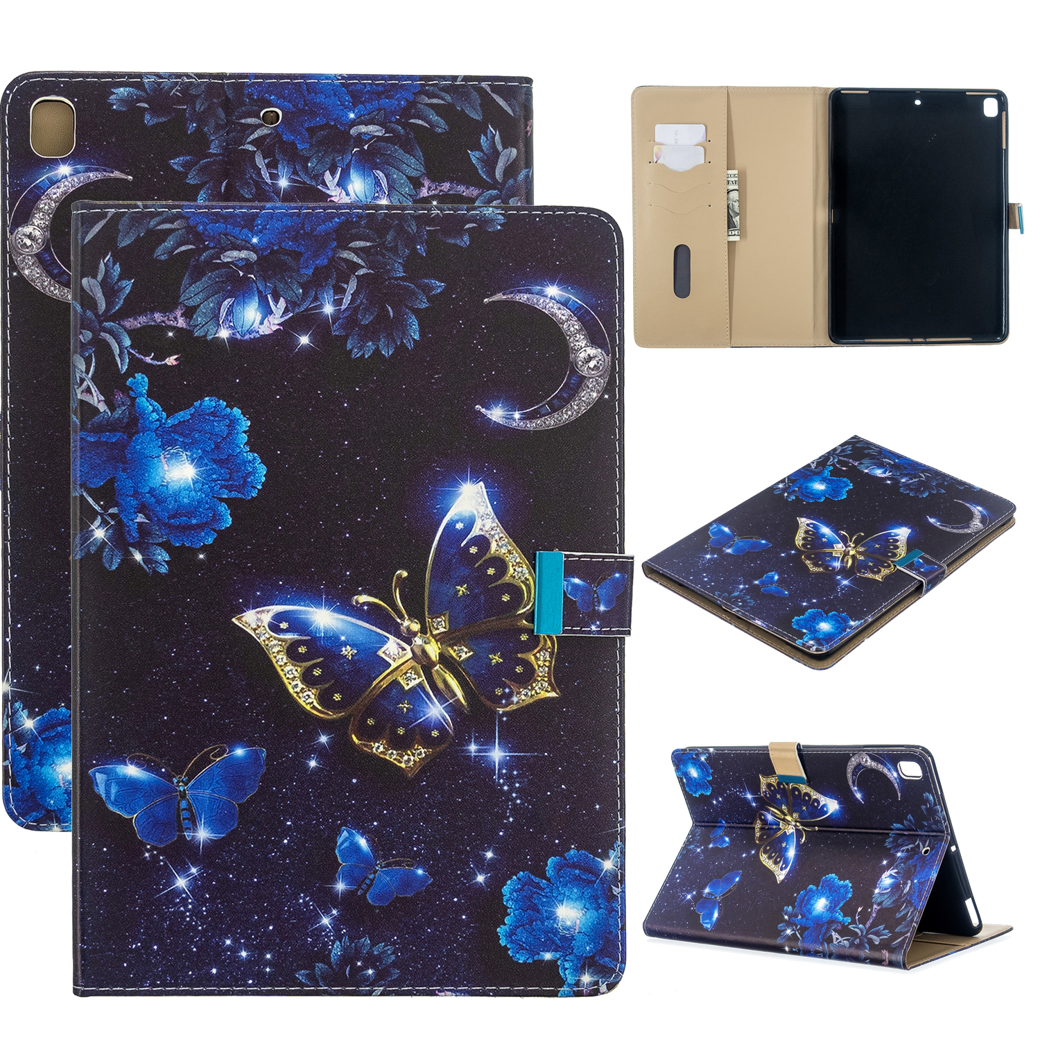 Printing PU Leather Wallet Tablet Cover for iPad Air (2013)/Air 2/Pro 9.7 inch (2016)/9.7-inch (2017)/9.7-inch (2018) - Butterfly, iPad Air (2013)
Printing PU Leather Wallet Tablet Cover for iPad Air (2013)/Air 2/Pro 9.7 inch (2016)/9.7-inch (2017)/9.7-inch (2018) - Butterfly, iPad Air (2013)