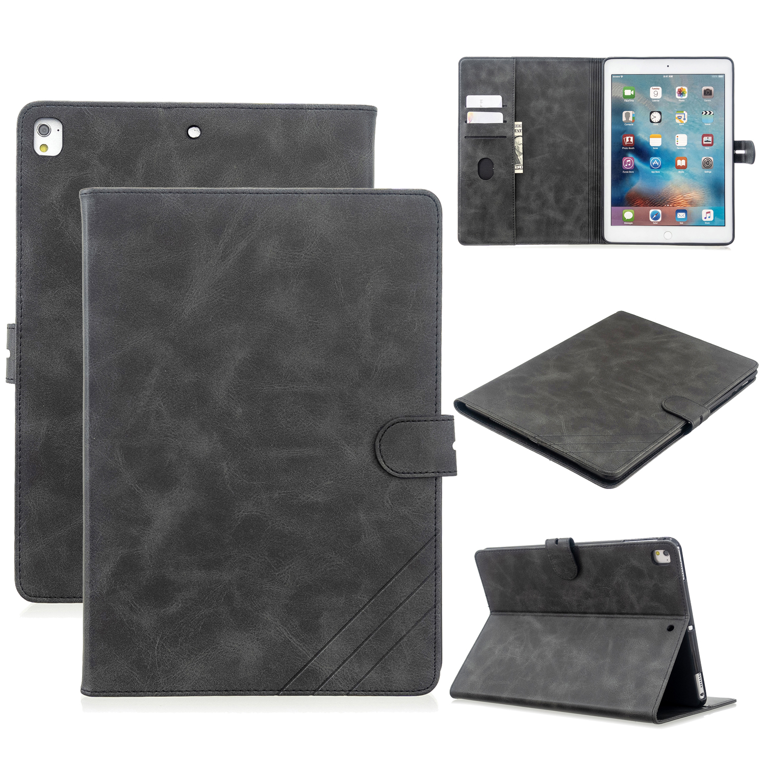 Автоматическая Кожаная Кожаная Подставка Для Сна Для Яблока IPad 9,7-дюймовый (2018) / (2017) / iPad Pro 9,7 дюйма (2016) / iPad Air / Air 2 - Чернить, iPad 9.7-inch (2018)
Автоматическая Кожаная Кожаная Подставка Для Сна Для Яблока IPad 9,7-дюймовый (2018) / (2017) / iPad Pro 9,7 дюйма (2016) / iPad Air / Air 2 - Чернить, iPad 9.7-inch (2018)