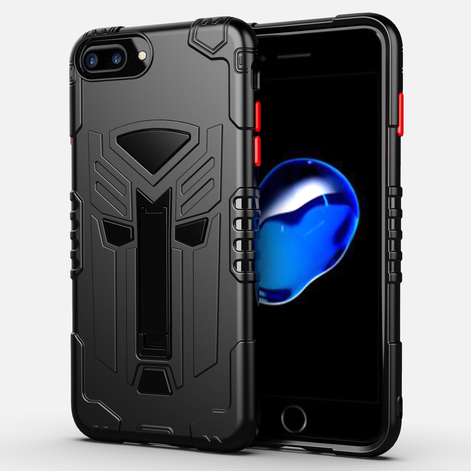 Шудостойкий Чехол Для Телефона С Корпусом Для IPhone 6 Plus / 6s Plus / 7 Plus / 8 Плюс / 7 Плюс / 8 Плюс 5,5 Дюйма - Чернить, iPhone 6 Plus 5.5 inch
Шудостойкий Чехол Для Телефона С Корпусом Для IPhone 6 Plus / 6s Plus / 7 Plus / 8 Плюс / 7 Плюс / 8 Плюс 5,5 Дюйма - Чернить, iPhone 6 Plus 5.5 inch