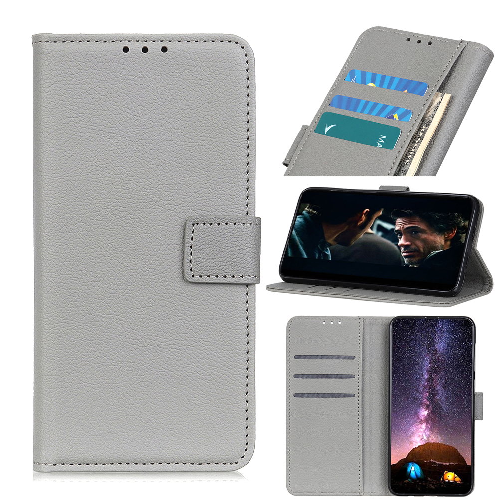 Litchi Surface Wallet Stand Leather Cell Phone Shell for iPhone 11 6.1 inch - Grey, iPhone 11 6.1 inch
Litchi Surface Wallet Stand Leather Cell Phone Shell for iPhone 11 6.1 inch - Grey, iPhone 11 6.1 inch