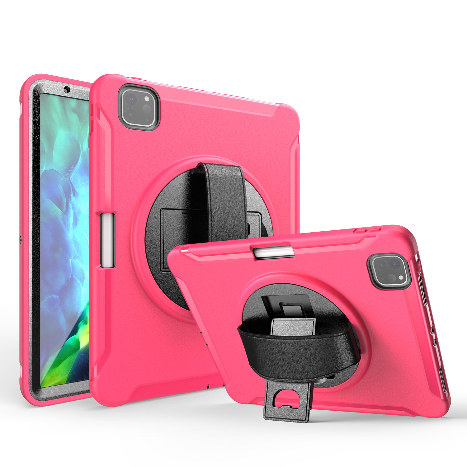 360 ° Swivel Kickstand PC + TPU Tablet Shell С Слотом Ручки И Ручной Ремень Для IPad Pro 11-дюймовый (2018) / (2020) / (2021) - Роза, iPad Pro 11-inch (2018)
360 ° Swivel Kickstand PC + TPU Tablet Shell С Слотом Ручки И Ручной Ремень Для IPad Pro 11-дюймовый (2018) / (2020) / (2021) - Роза, iPad Pro 11-inch (2018)