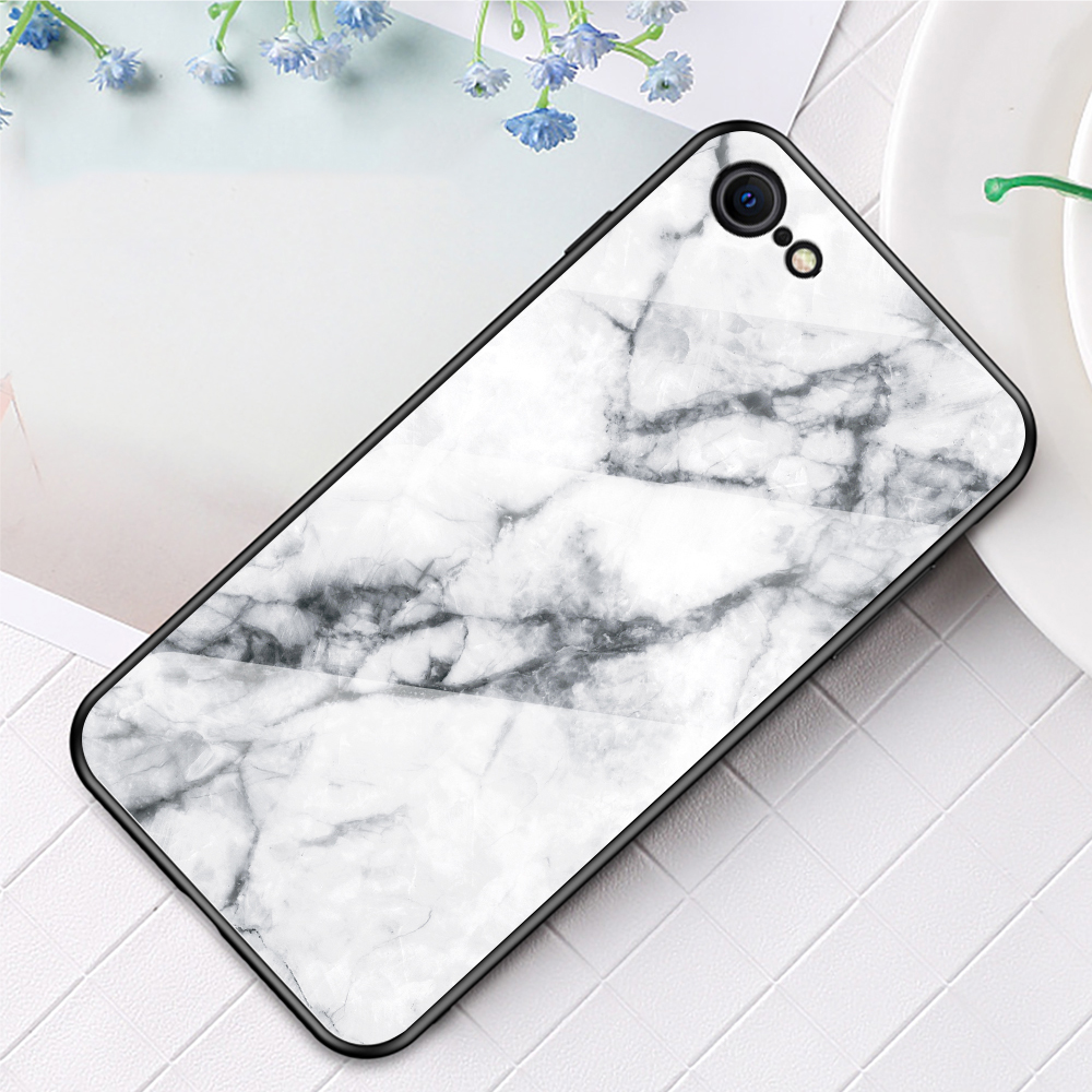 Marble Grain Pattern Tempered Glass PC + TPU Combo Case for iPhone SE (2nd Generation) - White, iPhone SE (2nd Generation)
Marble Grain Pattern Tempered Glass PC + TPU Combo Case for iPhone SE (2nd Generation) - White, iPhone SE (2nd Generation)