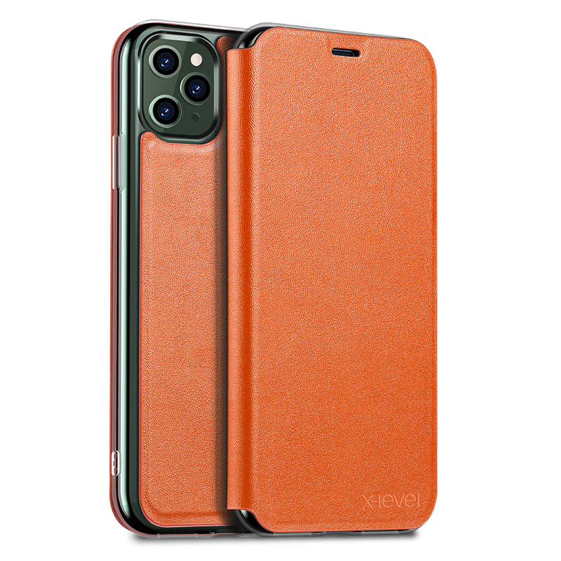 X-LEVEL SHANDOO SERIES PU Leather + TPU Stand Phone Cover for iPhone 11 Pro Max 6.5-inch - Orange, iPhone 11 Pro Max 6.5 inch
X-LEVEL SHANDOO SERIES PU Leather + TPU Stand Phone Cover for iPhone 11 Pro Max 6.5-inch - Orange, iPhone 11 Pro Max 6.5 inch