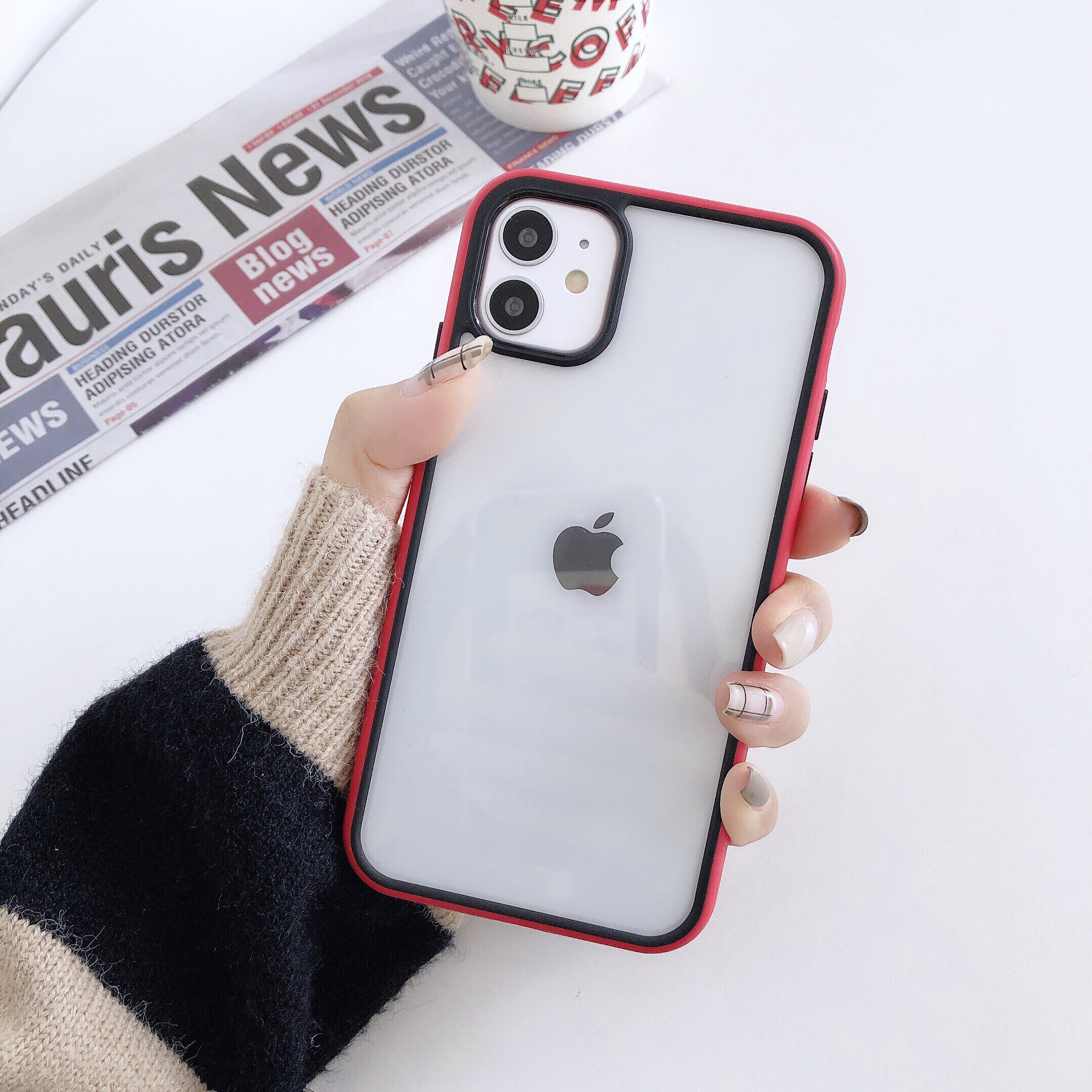 Акрил + TPU Bi-color Edge Case Для Iphone 11 6,1 Дюйма - Красный / Черный, iPhone 11 6.1 inch
Акрил + TPU Bi-color Edge Case Для Iphone 11 6,1 Дюйма - Красный / Черный, iPhone 11 6.1 inch