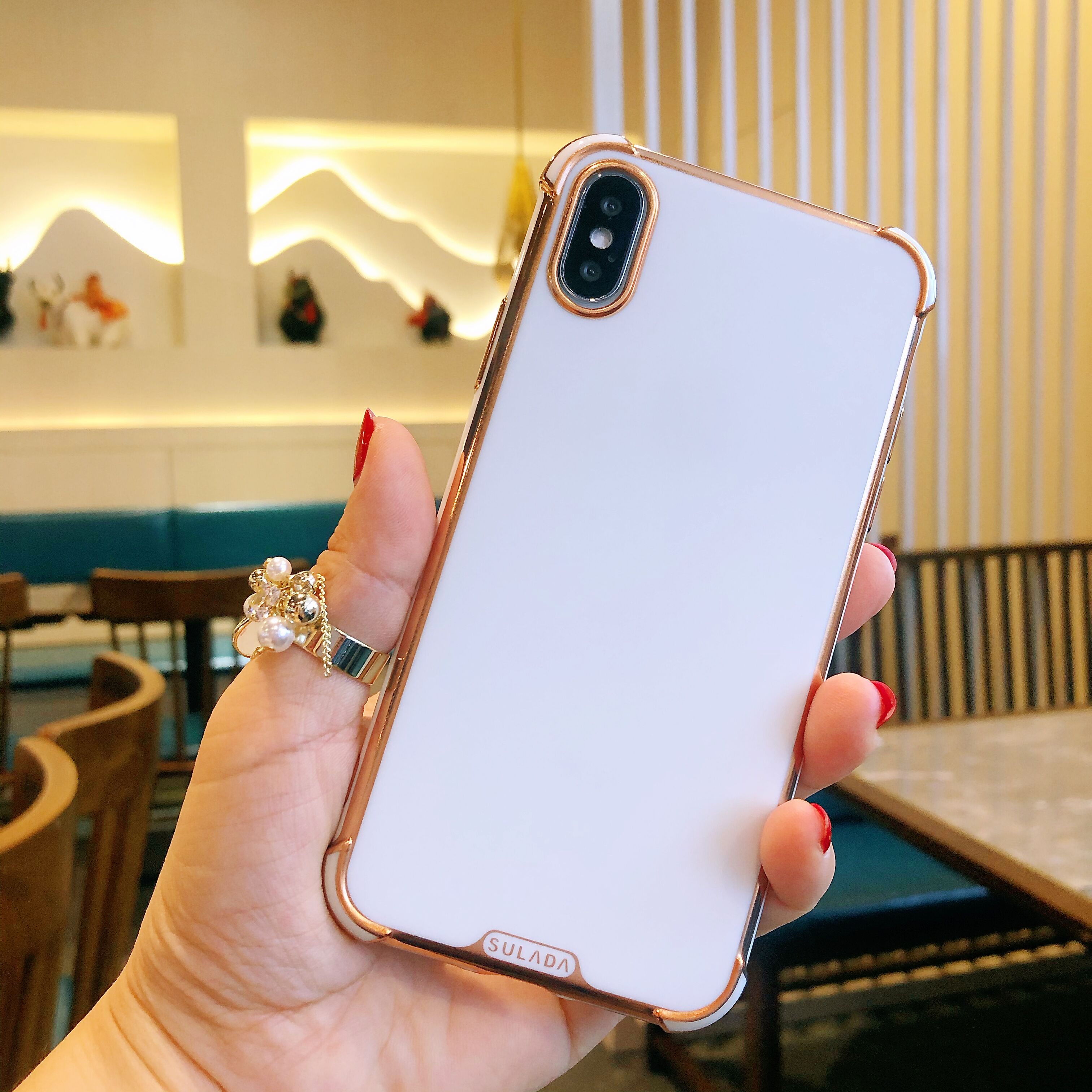 SULADA Electroplating Frame Soft TPU Phone Cover for iPhone X/XS 5.8 inch - White, iPhone X
SULADA Electroplating Frame Soft TPU Phone Cover for iPhone X/XS 5.8 inch - White, iPhone X