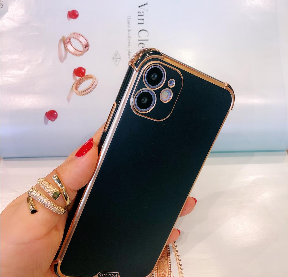 SULADA Electroplating Frame Soft TPU Phone Shell for iPhone 11 6.1 inch - Black, iPhone 11 6.1 inch
SULADA Electroplating Frame Soft TPU Phone Shell for iPhone 11 6.1 inch - Black, iPhone 11 6.1 inch