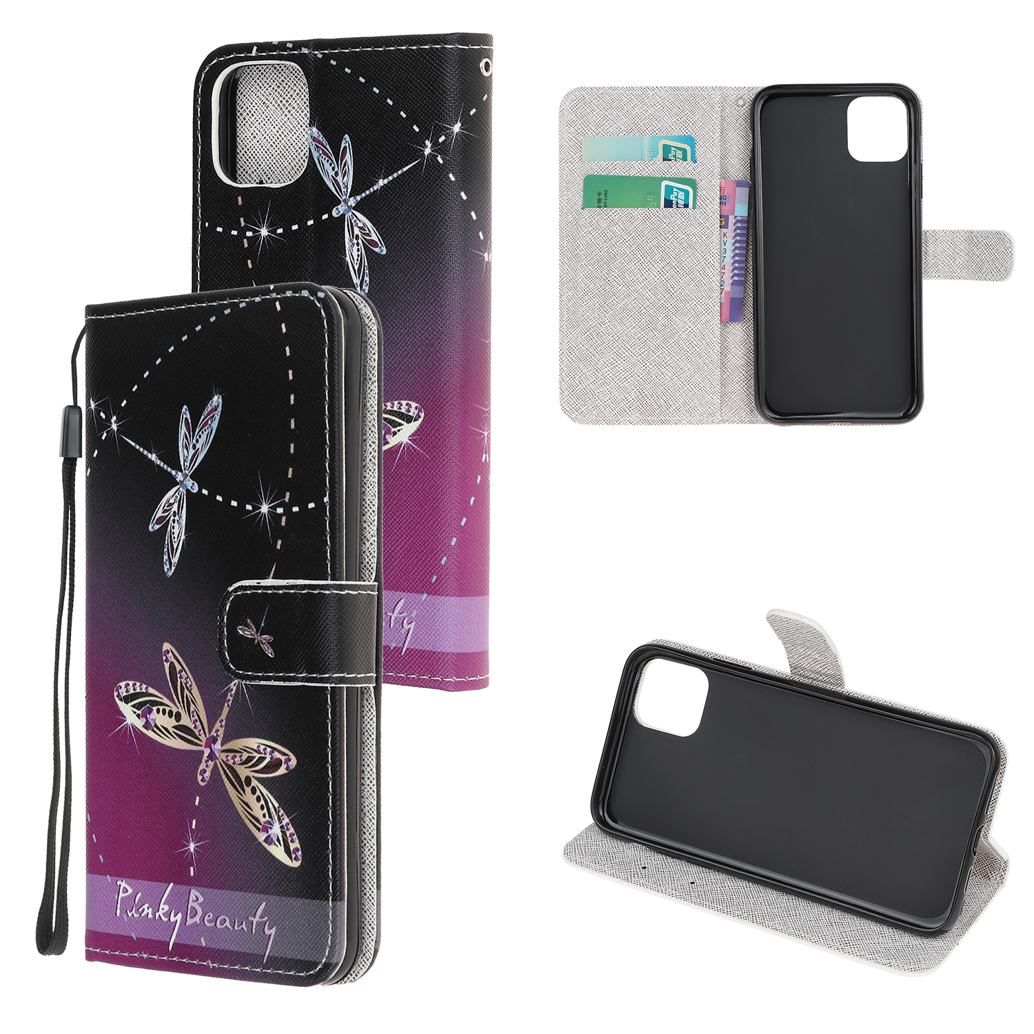 Printing Style Cross Skin Leather Protective Cover with Strap for iPhone 12 Pro 6.1 inch - Dragonfly, iPhone 12 Pro
Printing Style Cross Skin Leather Protective Cover with Strap for iPhone 12 Pro 6.1 inch - Dragonfly, iPhone 12 Pro