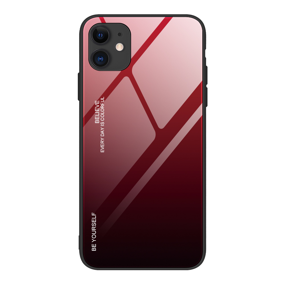 Gradient Color Закаленное Стекло + ПК + TPU Combo Back Case Для IPhone 12 Mini - Красный / Черный, iPhone 12 mini
Gradient Color Закаленное Стекло + ПК + TPU Combo Back Case Для IPhone 12 Mini - Красный / Черный, iPhone 12 mini