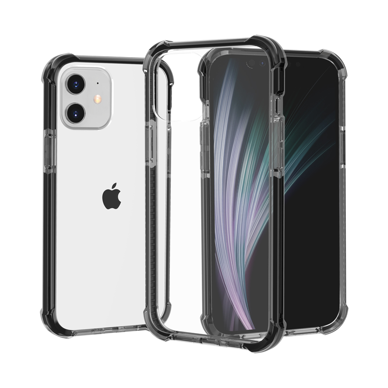 Air-cushion Dropproof Acrylic + TPU Hybrid Case for iPhone 12 mini - Black/Grey, iPhone 12 mini
Air-cushion Dropproof Acrylic + TPU Hybrid Case for iPhone 12 mini - Black/Grey, iPhone 12 mini