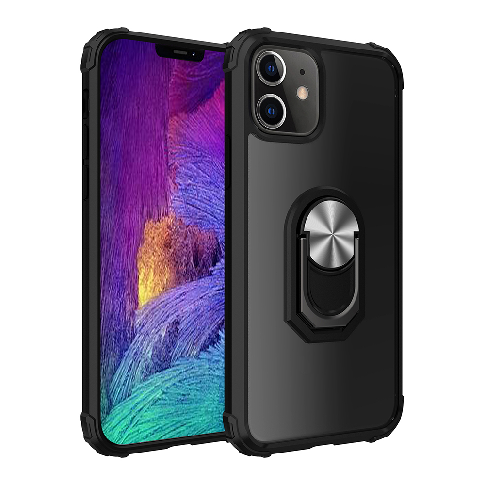Ring Holder Kickstand Acrylic TPU Cover for iPhone 12 mini - Black/Silver, iPhone 12 mini
Ring Holder Kickstand Acrylic TPU Cover for iPhone 12 mini - Black/Silver, iPhone 12 mini