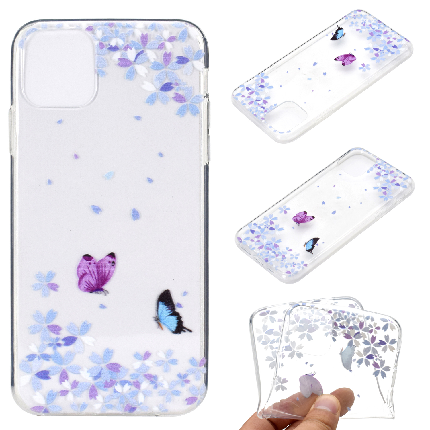 Прозрачная Печать Шаблона Soft TPU Back Cover Для Iphone 12 Pro/12 - Бабочки и Цветы, iPhone 12
Прозрачная Печать Шаблона Soft TPU Back Cover Для Iphone 12 Pro/12 - Бабочки и Цветы, iPhone 12