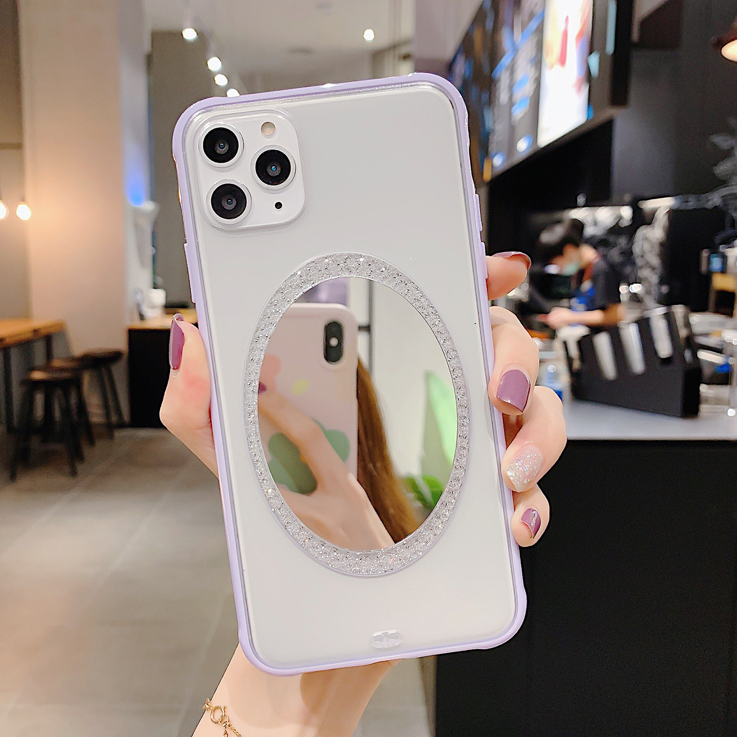 Makeup Mirror PC Shockproof Phone Cover for iPhone 11 Pro 5.8 inch - Purple, iPhone 11 Pro 5.8 inch
Makeup Mirror PC Shockproof Phone Cover for iPhone 11 Pro 5.8 inch - Purple, iPhone 11 Pro 5.8 inch