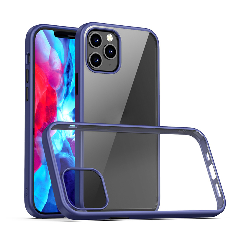 IPaky Clear PC Back + TPU Ребра Combo Защитный Чехол Для IPhone 12 Pro Max 6,7 Дюйма - Синий / Чернить, iPhone 12 Pro Max
IPaky Clear PC Back + TPU Ребра Combo Защитный Чехол Для IPhone 12 Pro Max 6,7 Дюйма - Синий / Чернить, iPhone 12 Pro Max