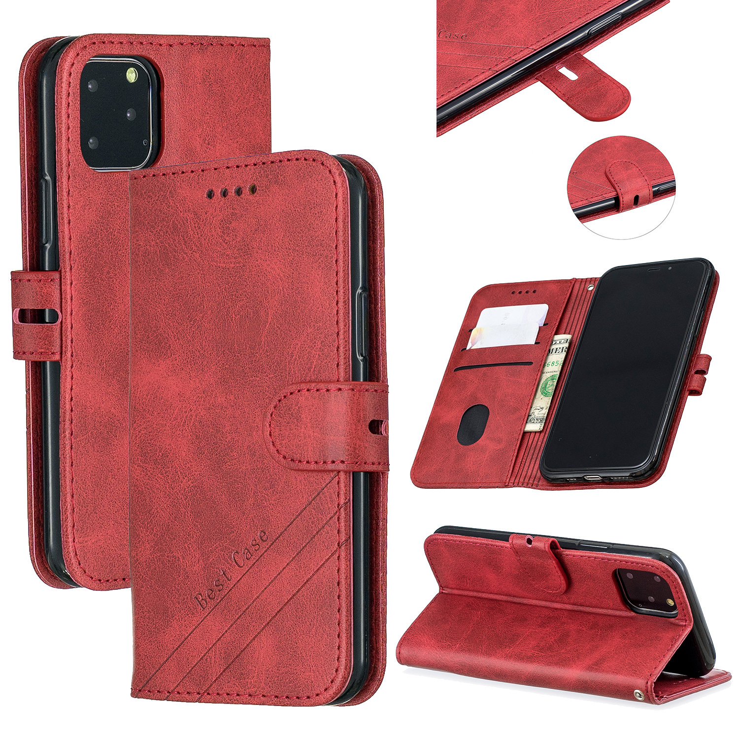 Кожаная Крышка Кожи Кошелька с Ремешком Для Iphone 12 Pro Max 6,7 Дюйма - Красный, iPhone 12 Pro Max
Кожаная Крышка Кожи Кошелька с Ремешком Для Iphone 12 Pro Max 6,7 Дюйма - Красный, iPhone 12 Pro Max
