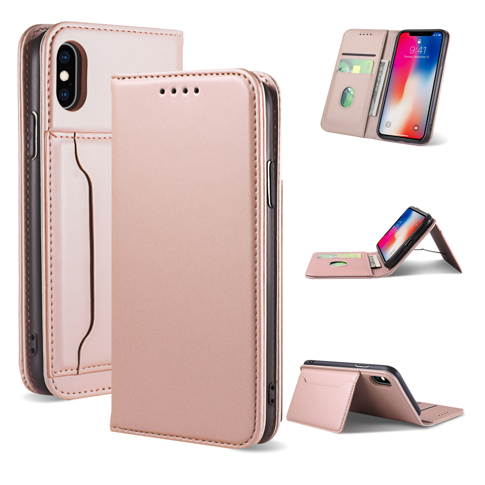 Liquid Silicone Touch Leather Wallet Stand Case for iPhone XS 5.8 inch - Rose Gold, iPhone XS 5.8 inch
Liquid Silicone Touch Leather Wallet Stand Case for iPhone XS 5.8 inch - Rose Gold, iPhone XS 5.8 inch